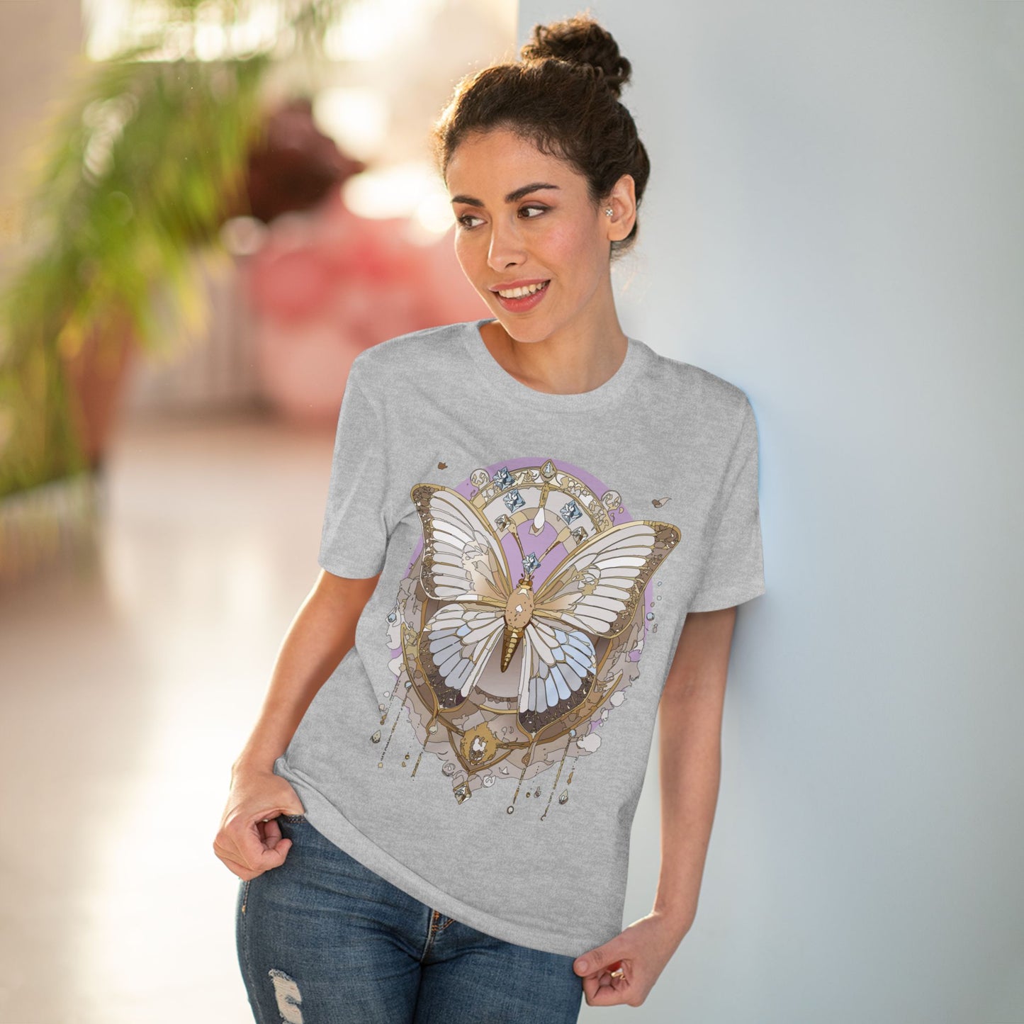 Organic T-shirt with Butterfly