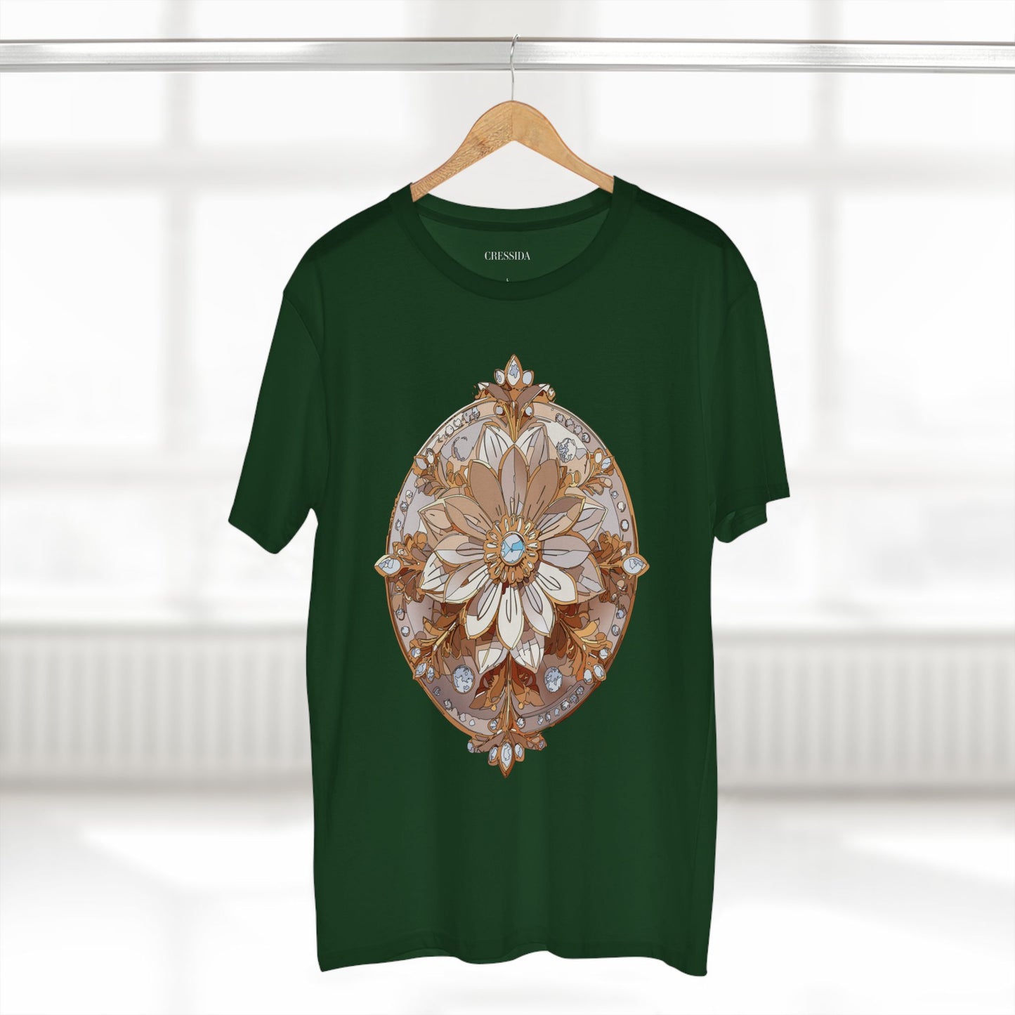 Floral Shirt, Shirt with Flower, Tee Shirt with Antique Flower