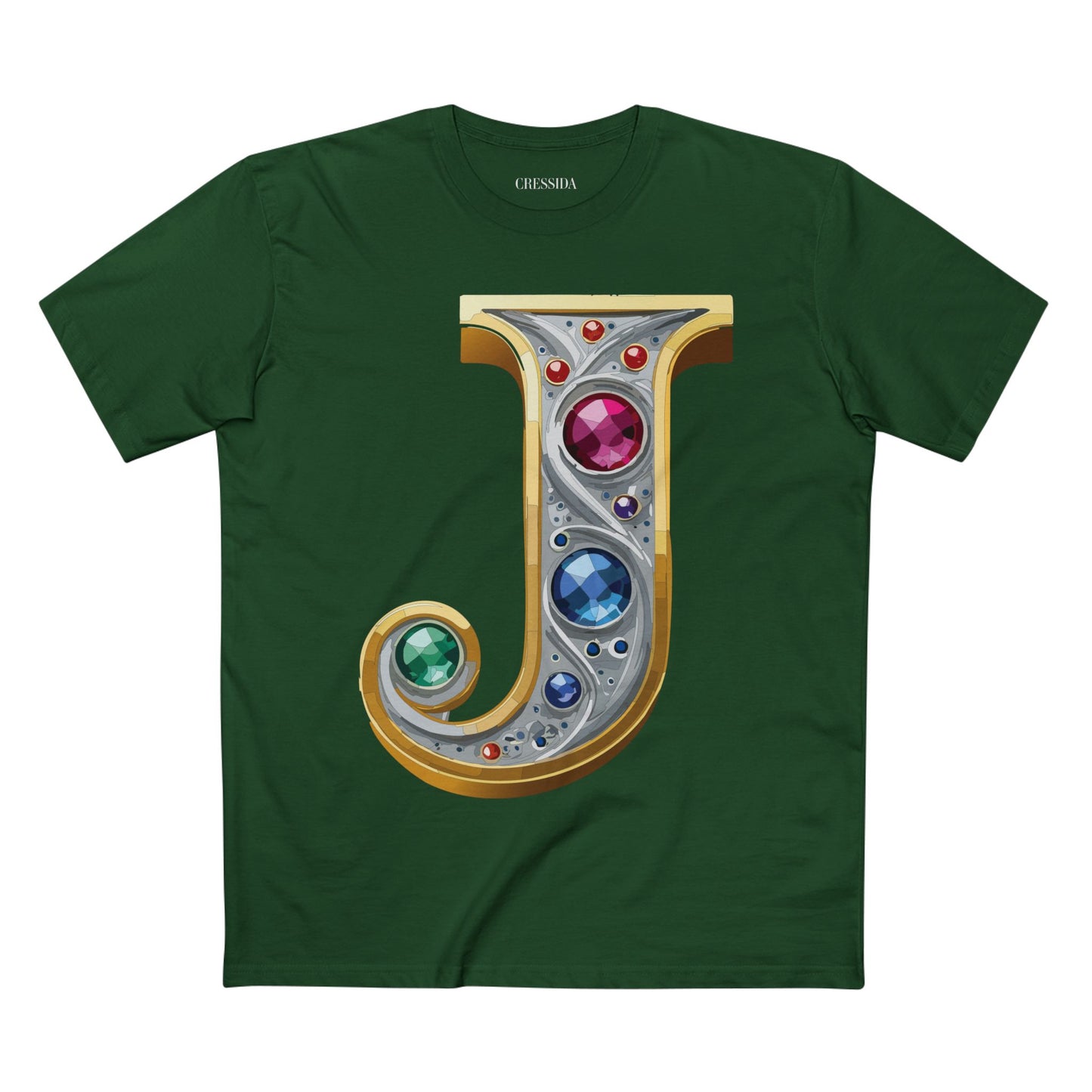 Letter Shirt, Shirt with Letters, Tee Shirt with Gold Letters