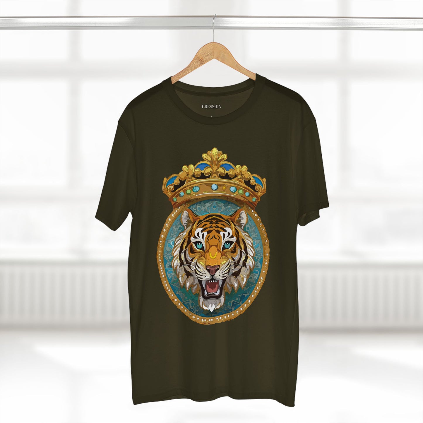 Unisex Animal Art Tee With Antique Medallion Design Premium Cotton Shirt