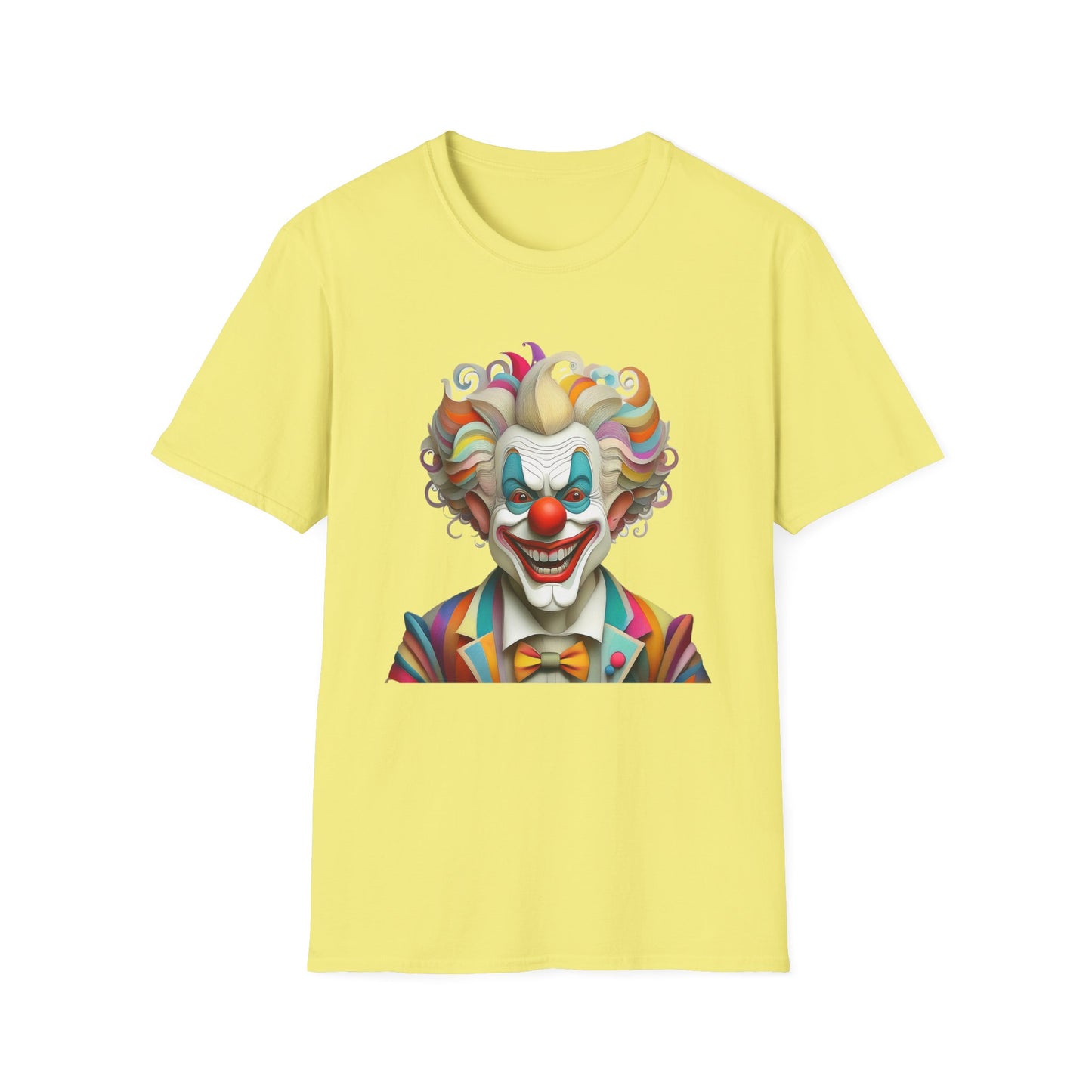 Clown Shirt, T Shirt with Clown, Funny Man Shirt, Tee Shirt with Funny Man, Circus Shirt, Shirt with Circus, Scary Man Shirt, Shirt with Scary Man