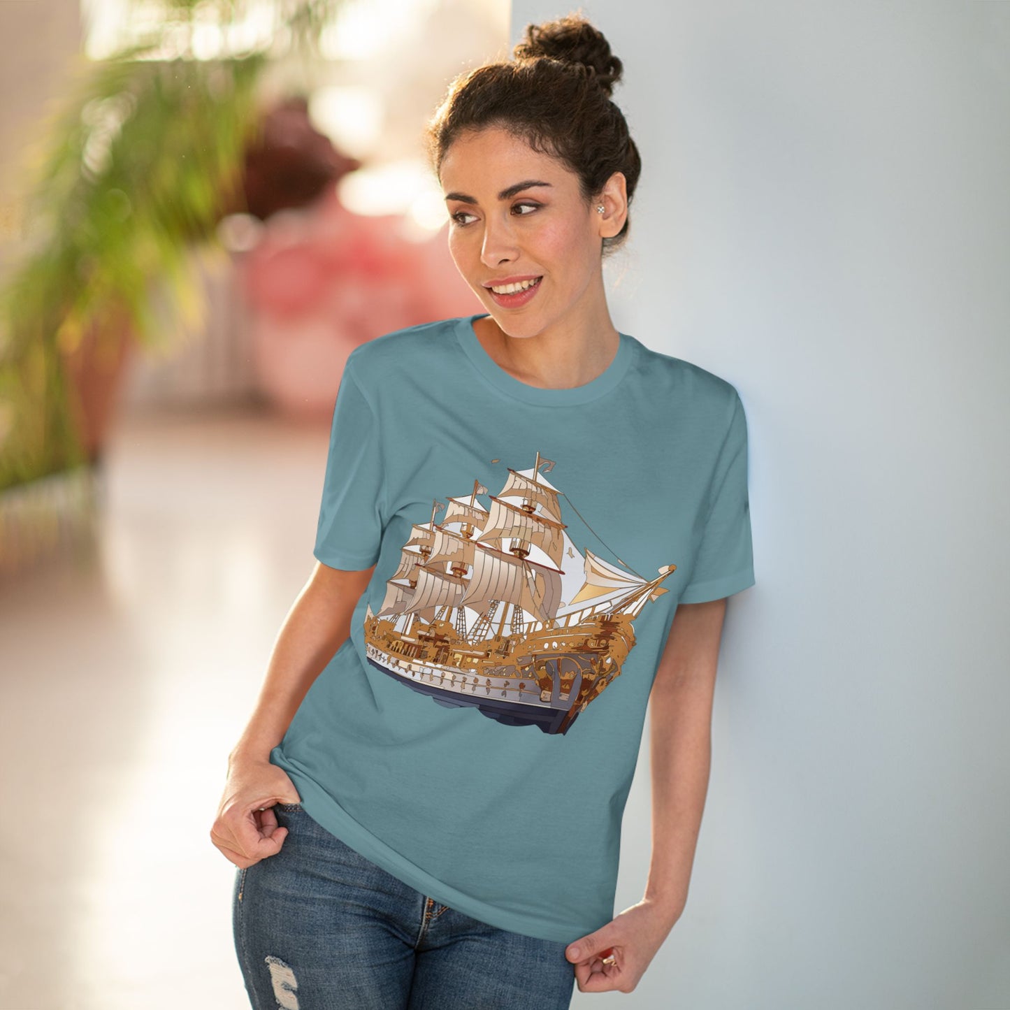 Organic T-shirt with Ship