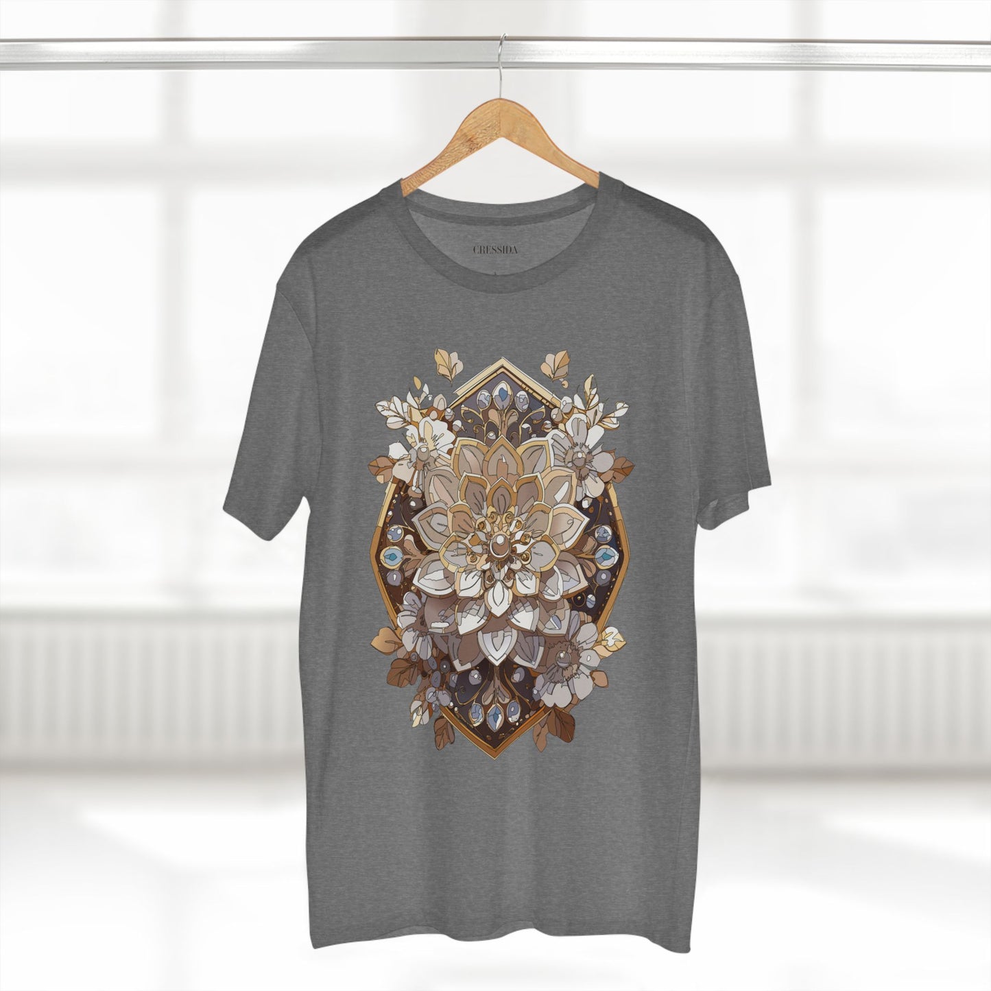 Floral Shirt, Shirt with Flower, Tee Shirt with Antique Flower