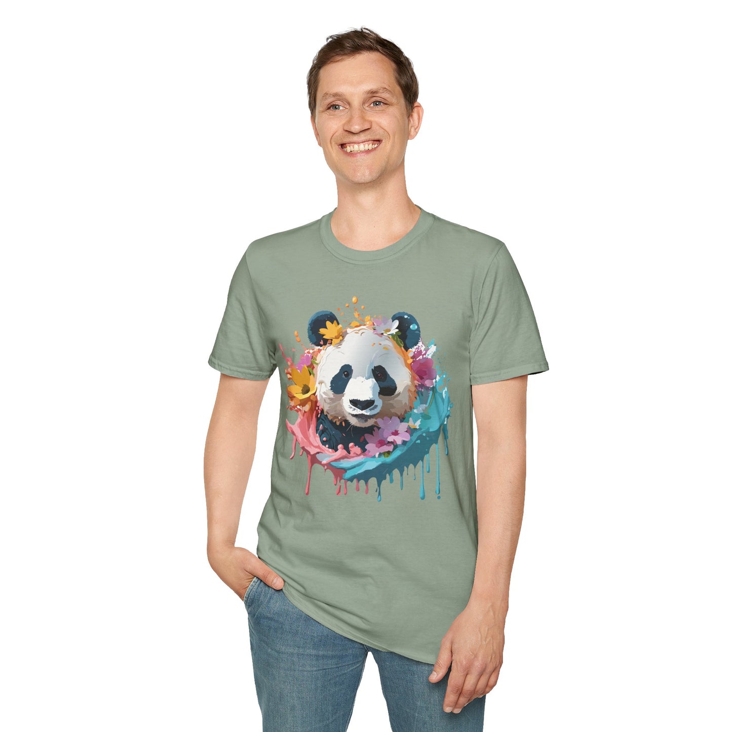 Panda Shirt, T Shirt with Panda, Animal Shirt, Tee Shirt with Animals