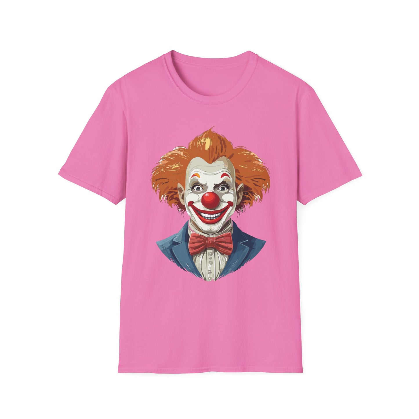Clown Shirt, T Shirt with Clown, Funny Man Shirt, Tee Shirt with Funny Man, Circus Shirt, Shirt with Circus, Scary Man Shirt, Shirt with Scary Man