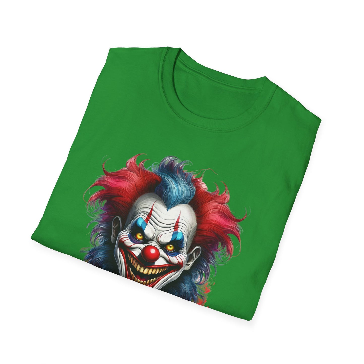 Clown Shirt, T Shirt with Clown, Funny Man Shirt, Tee Shirt with Funny Man, Circus Shirt, Shirt with Circus, Scary Man Shirt, Shirt with Scary Man