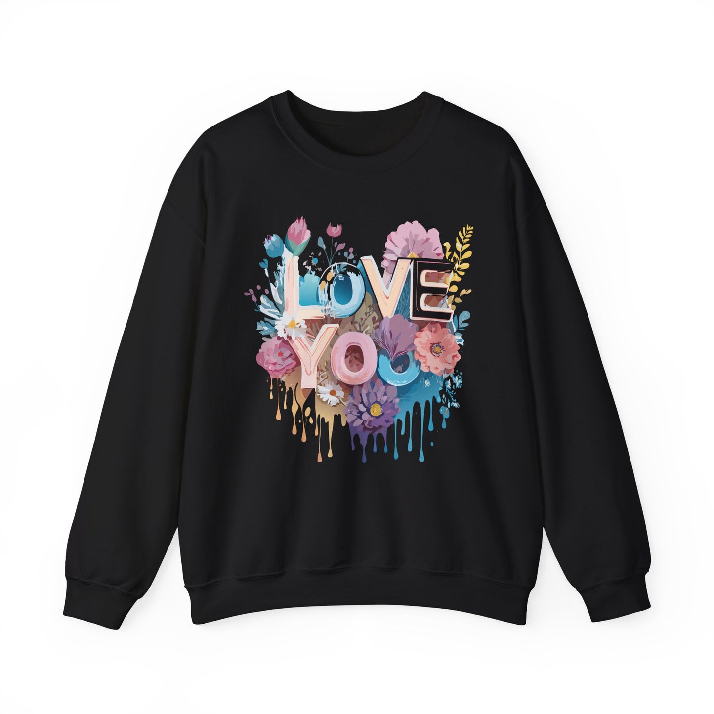 Floral Love Sweatshirt, Valentine's Day Sweatshirt, Love Flower Sweatshirt