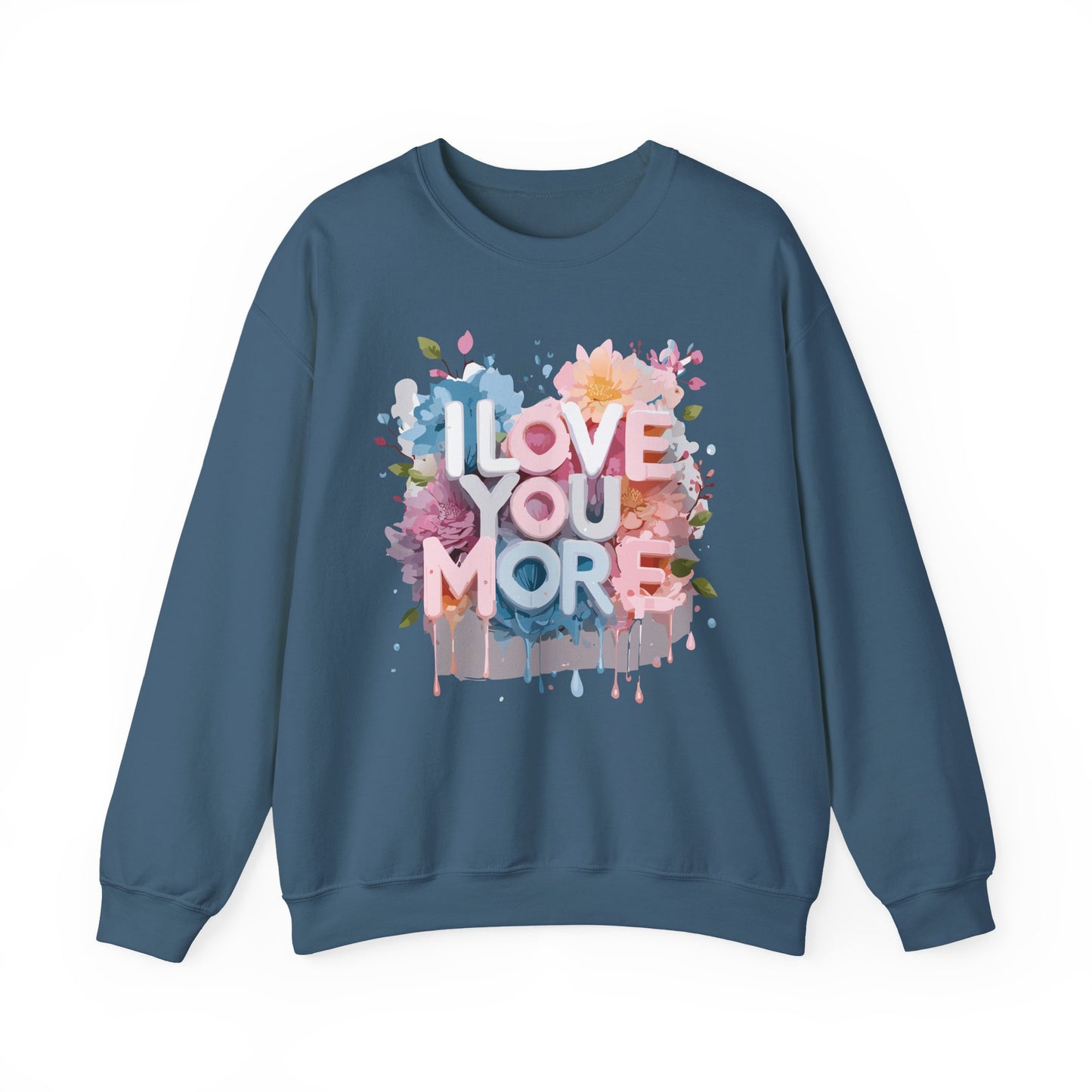 Floral Love Sweatshirt, Valentine's Day Sweatshirt, Love Flower Sweatshirt