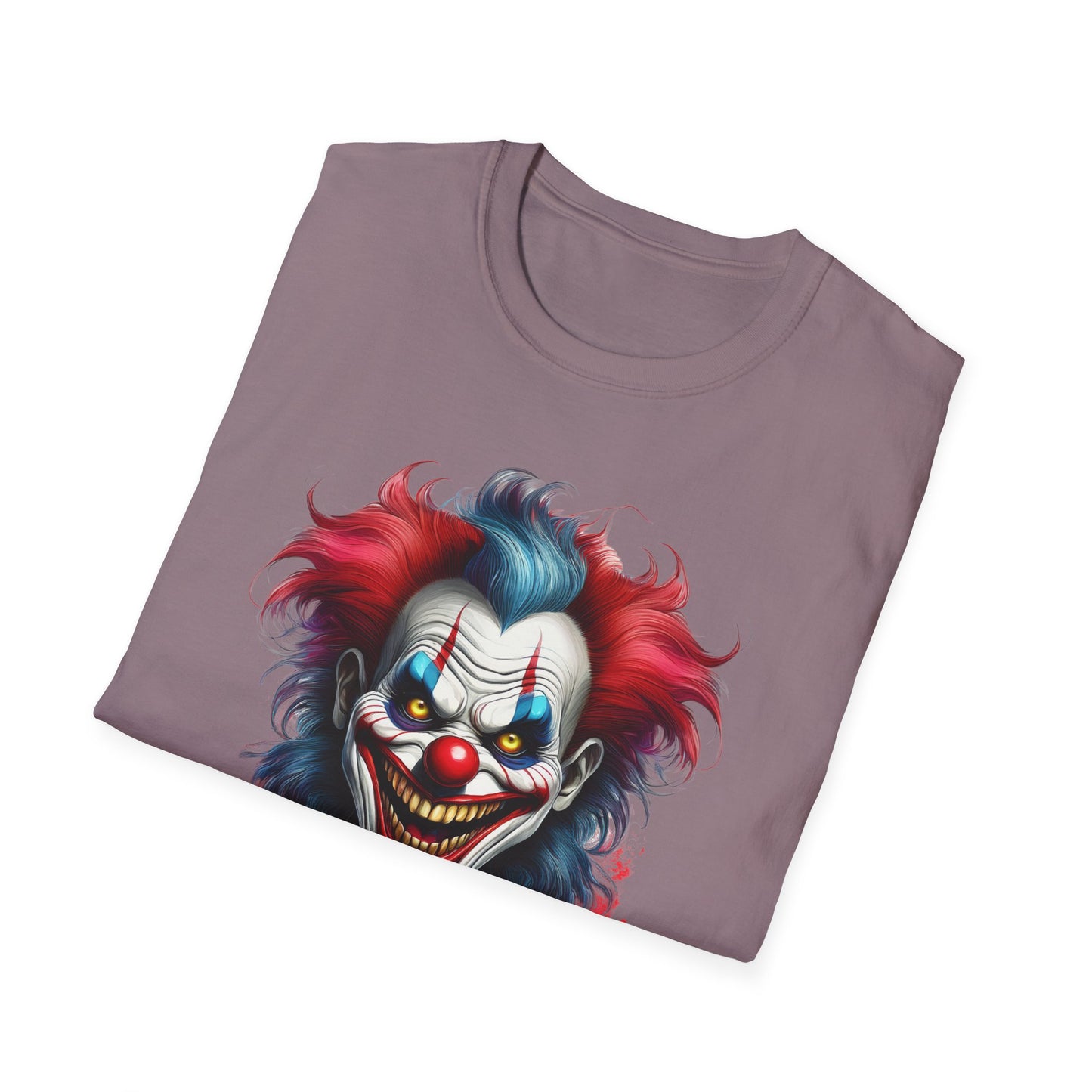 Clown Shirt, T Shirt with Clown, Funny Man Shirt, Tee Shirt with Funny Man, Circus Shirt, Shirt with Circus, Scary Man Shirt, Shirt with Scary Man
