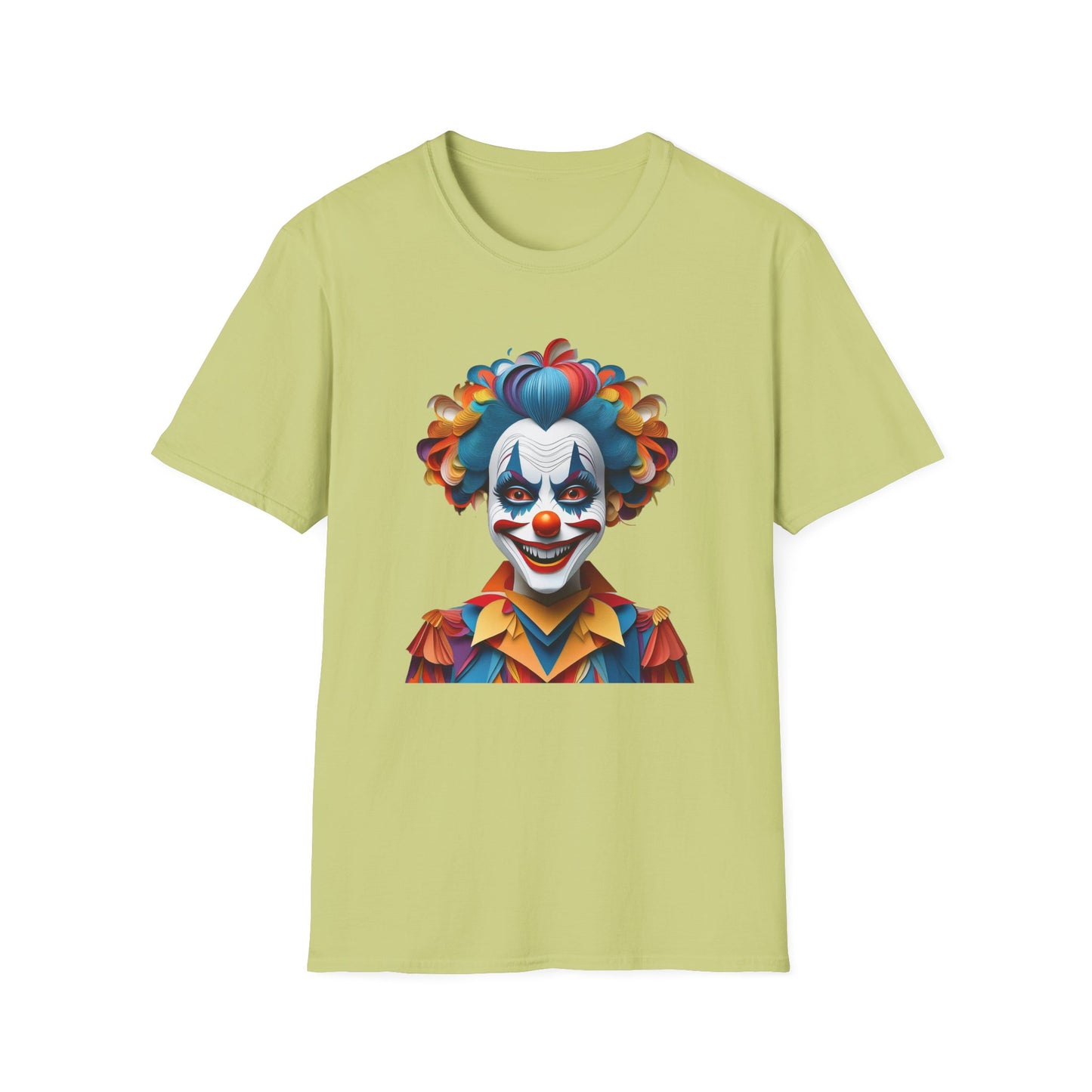 Clown Shirt, T Shirt with Clown, Funny Man Shirt, Tee Shirt with Funny Man, Circus Shirt, Shirt with Circus, Scary Man Shirt, Shirt with Scary Man