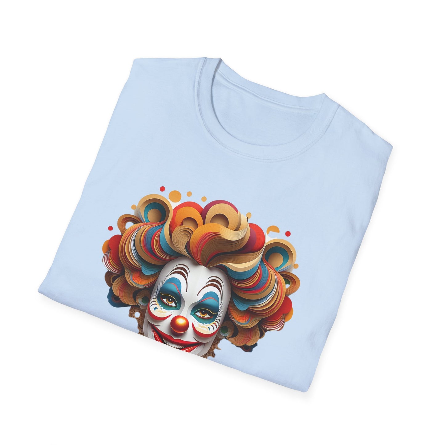 Clown Shirt, T Shirt with Clown, Funny Man Shirt, Tee Shirt with Funny Man, Circus Shirt, Shirt with Circus, Scary Man Shirt, Shirt with Scary Man