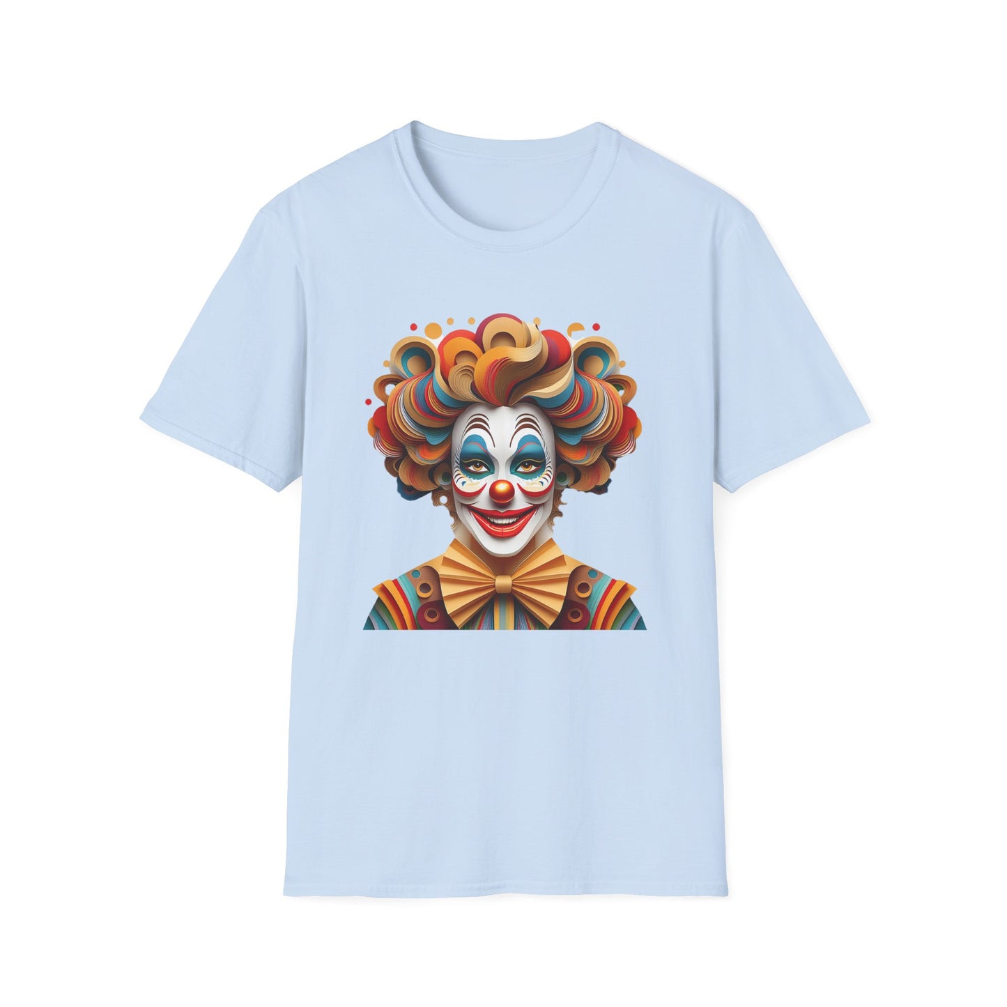 Clown Shirt, T Shirt with Clown, Funny Man Shirt, Tee Shirt with Funny Man, Circus Shirt, Shirt with Circus, Scary Man Shirt, Shirt with Scary Man