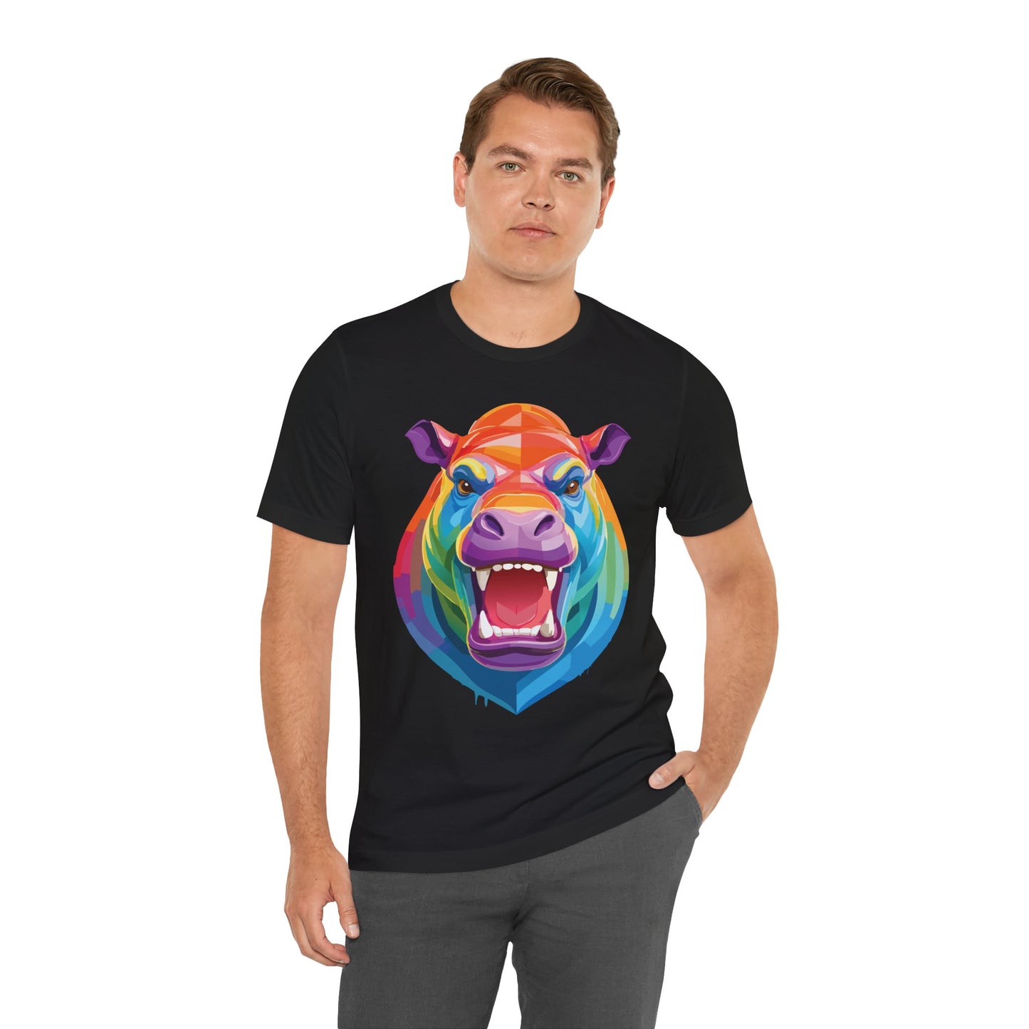 Unisex Animal Shirt, Tee Shirt with Animals, Art Design Tee Shirt, Wild Animals Shirt