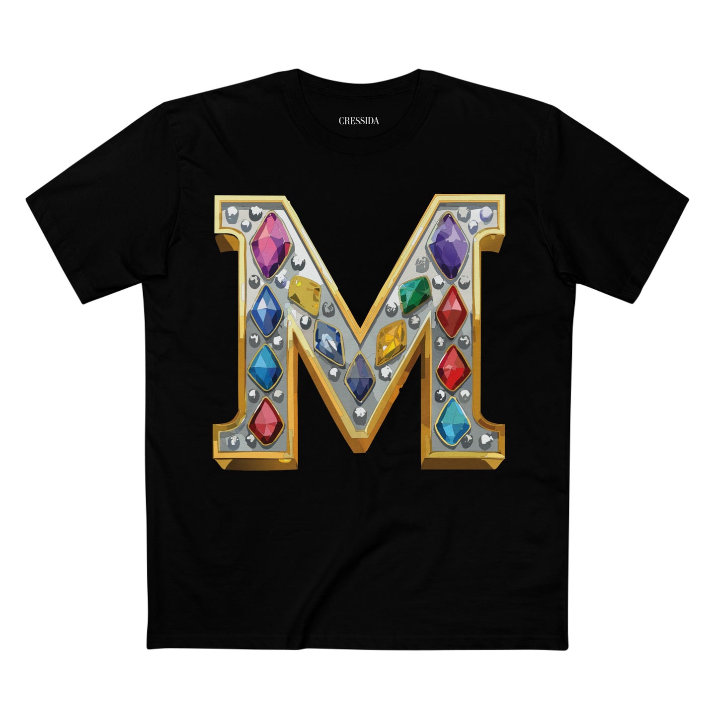 Letter Shirt, Shirt with Letters, Tee Shirt with Gold Letters