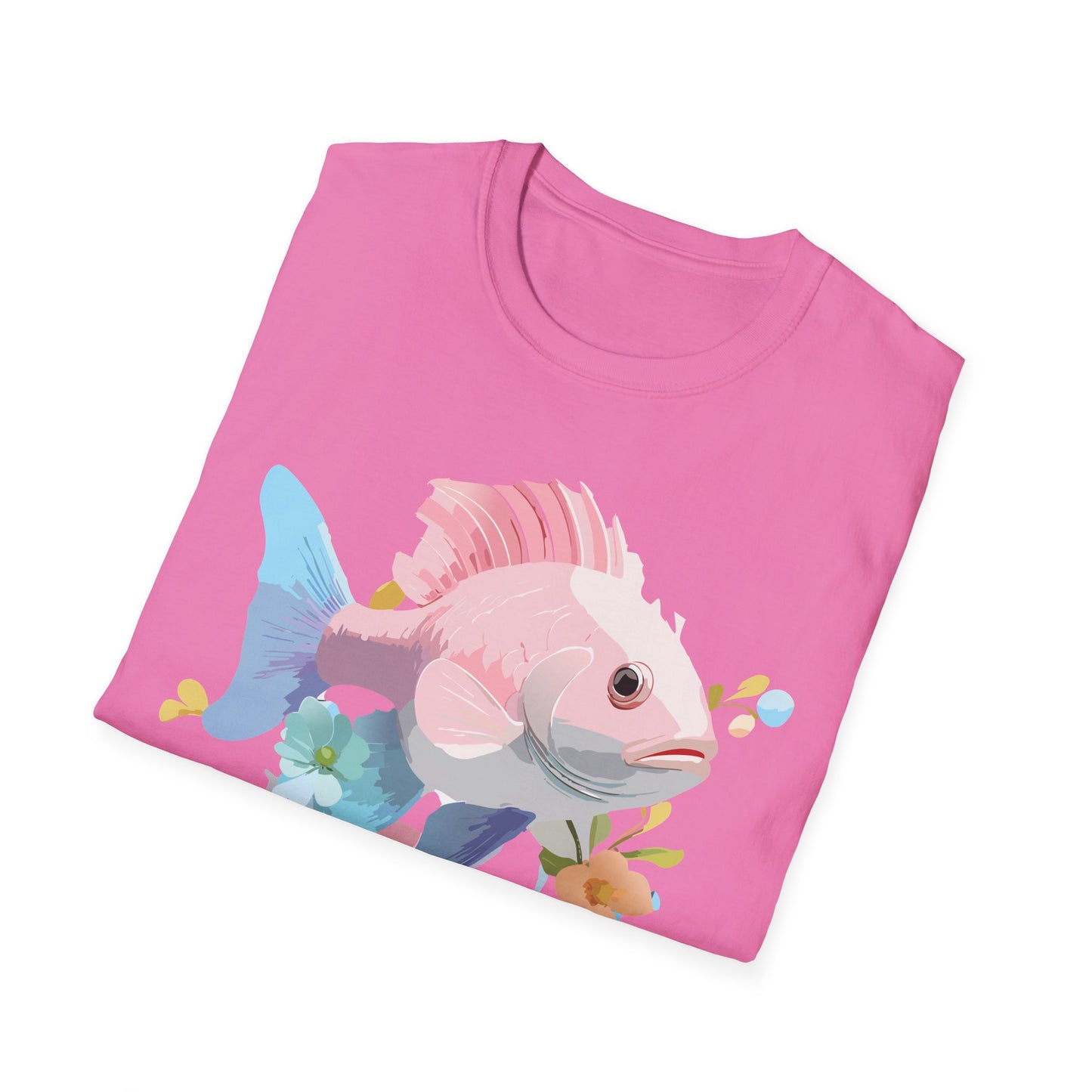 Fish Art Design Shirt, T Shirt with Fish, Graphic Shirt, Tee Shirt with Graphic Design, Shirt with Fish Graphic Art