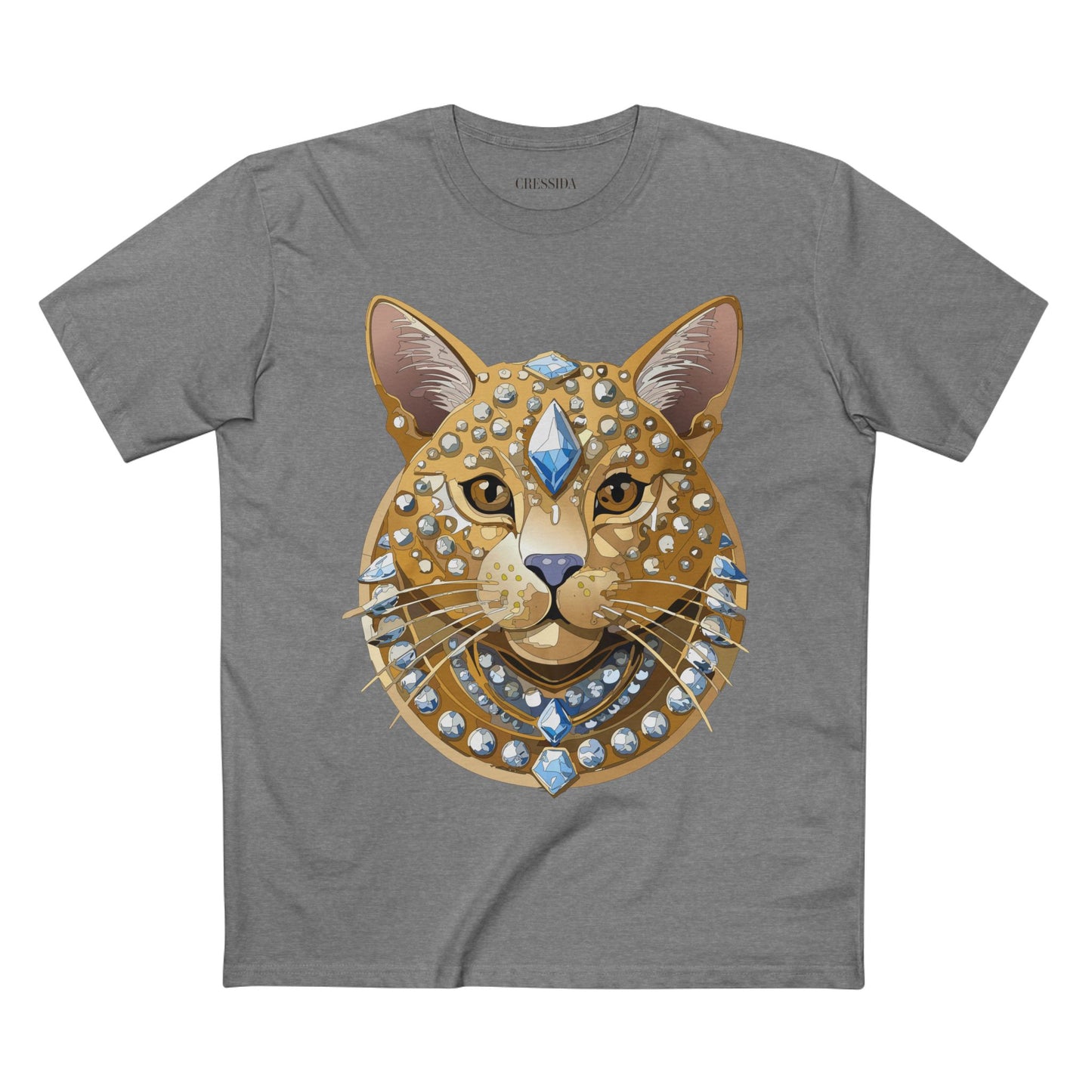 Unisex Premium Cotton Tee Shirt With Antique Animal Medallion Design