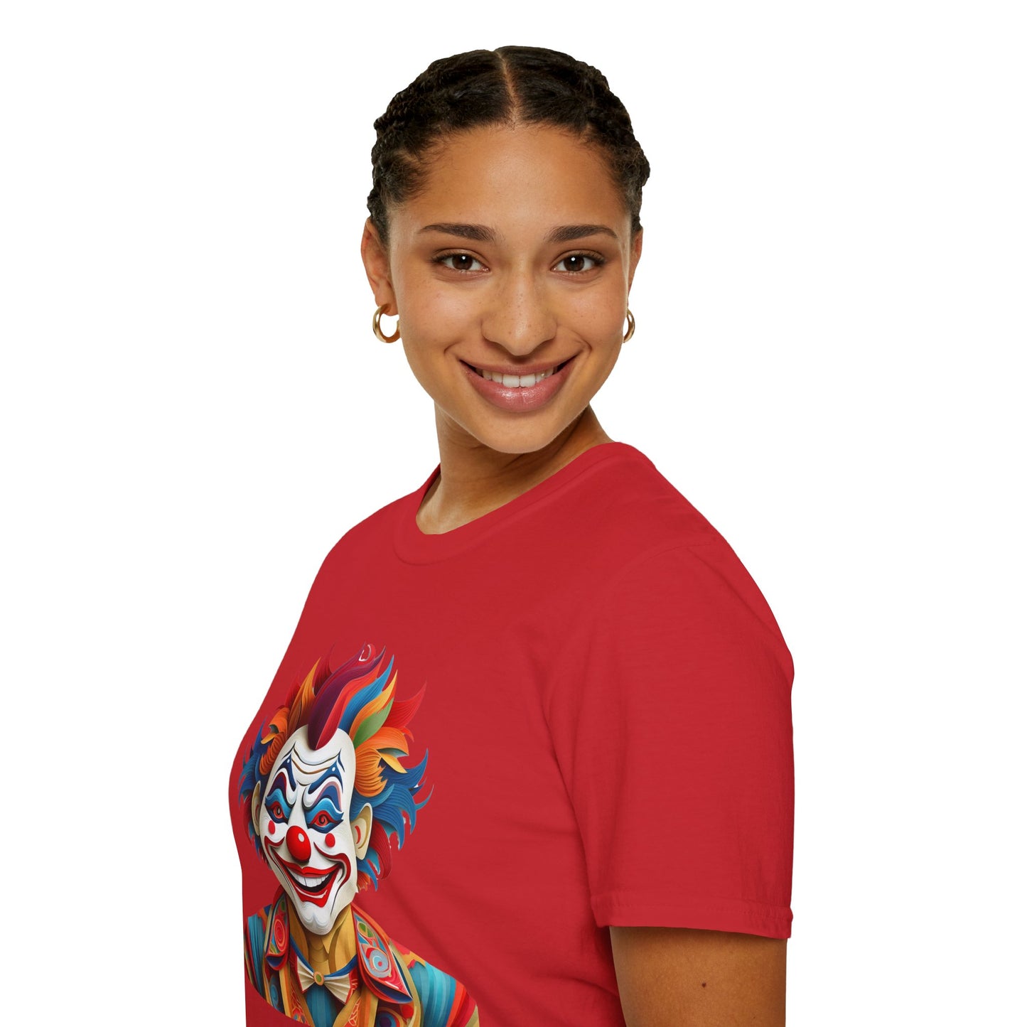 Clown Shirt, T Shirt with Clown, Funny Man Shirt, Tee Shirt with Funny Man, Circus Shirt, Shirt with Circus, Scary Man Shirt, Shirt with Scary Man