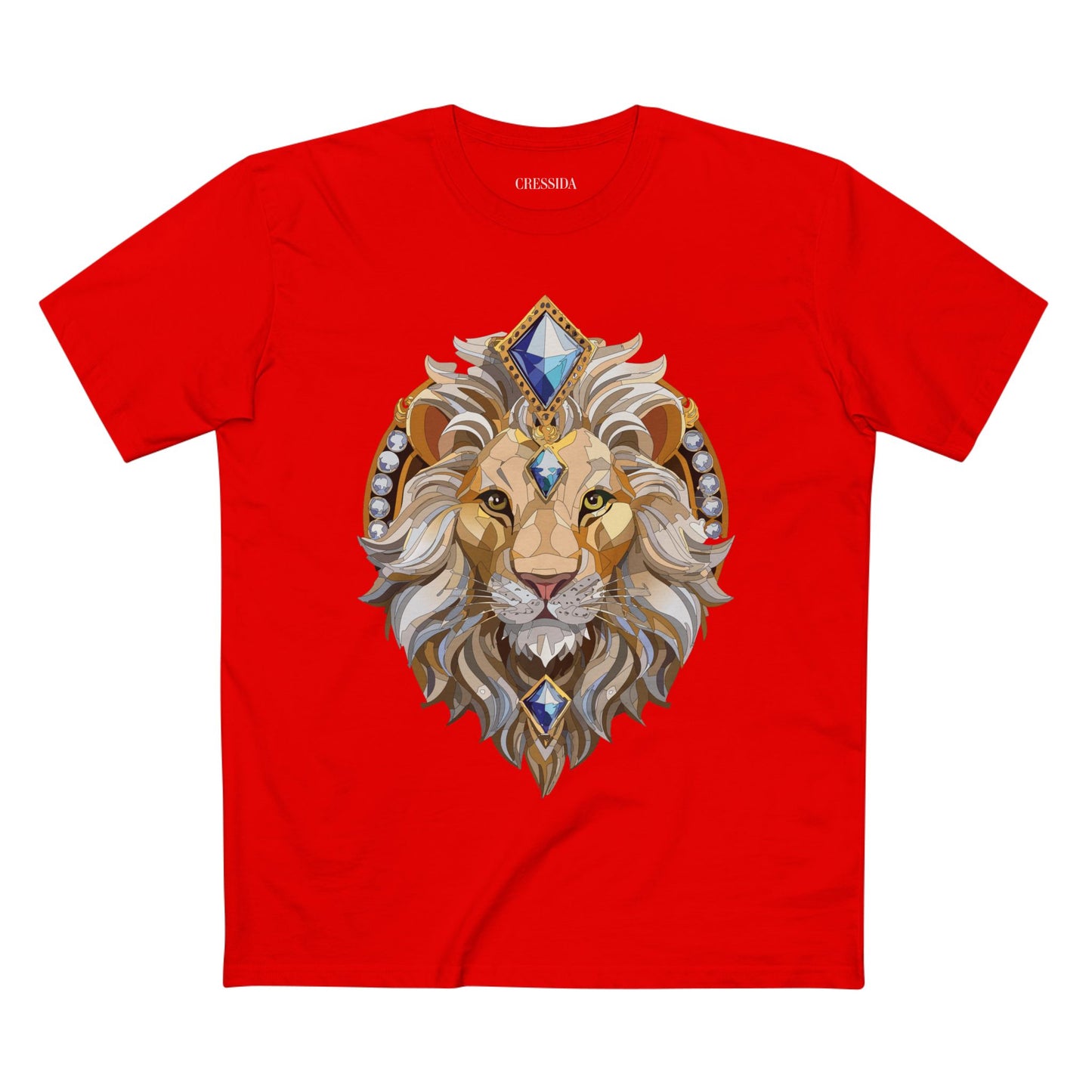 Unisex Animal Medallion Graphic Tee 100 Percent Cotton Premium Shirt