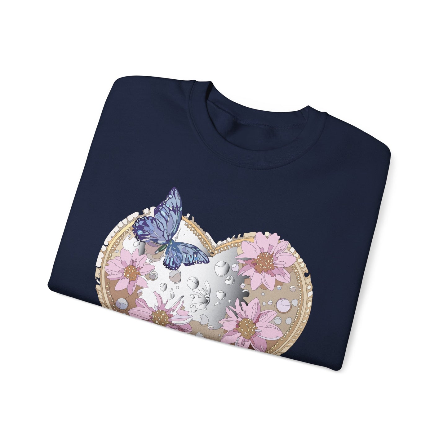 Floral Heart Sweatshirt, Floral Love Sweatshirt, Valentine's Day Sweatshirt, Heart Floral Sweatshirt