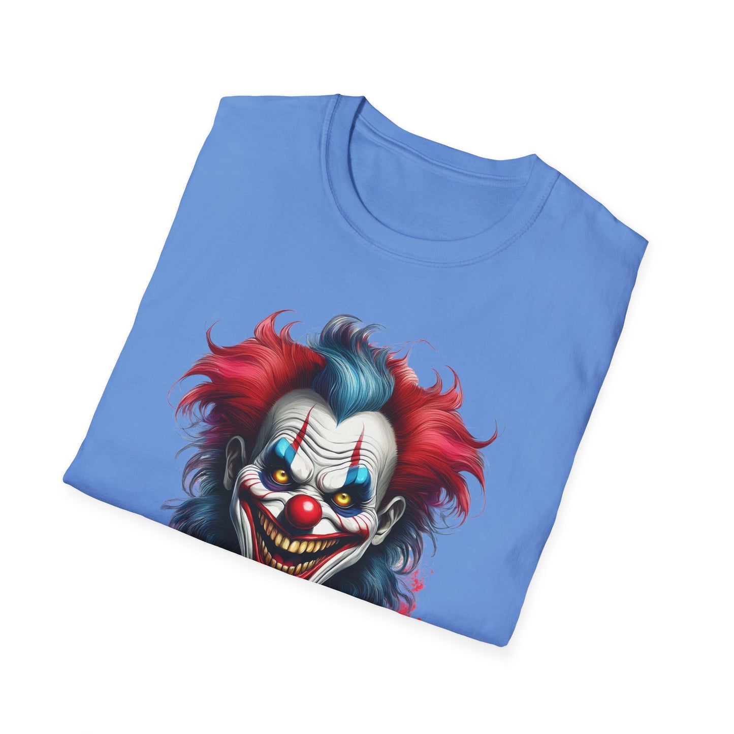 Clown Shirt, T Shirt with Clown, Funny Man Shirt, Tee Shirt with Funny Man, Circus Shirt, Shirt with Circus, Scary Man Shirt, Shirt with Scary Man