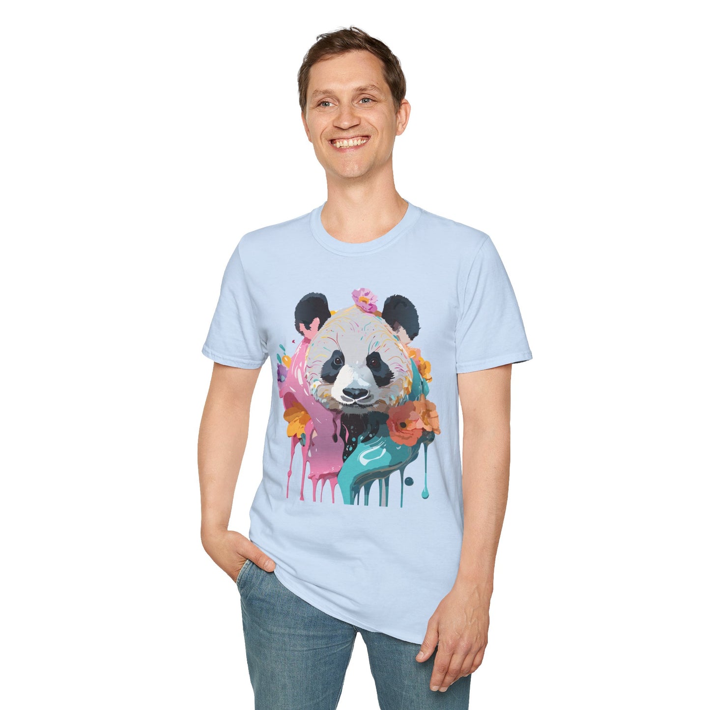 Panda Shirt, T Shirt with Panda, Animal Shirt, Tee Shirt with Animals