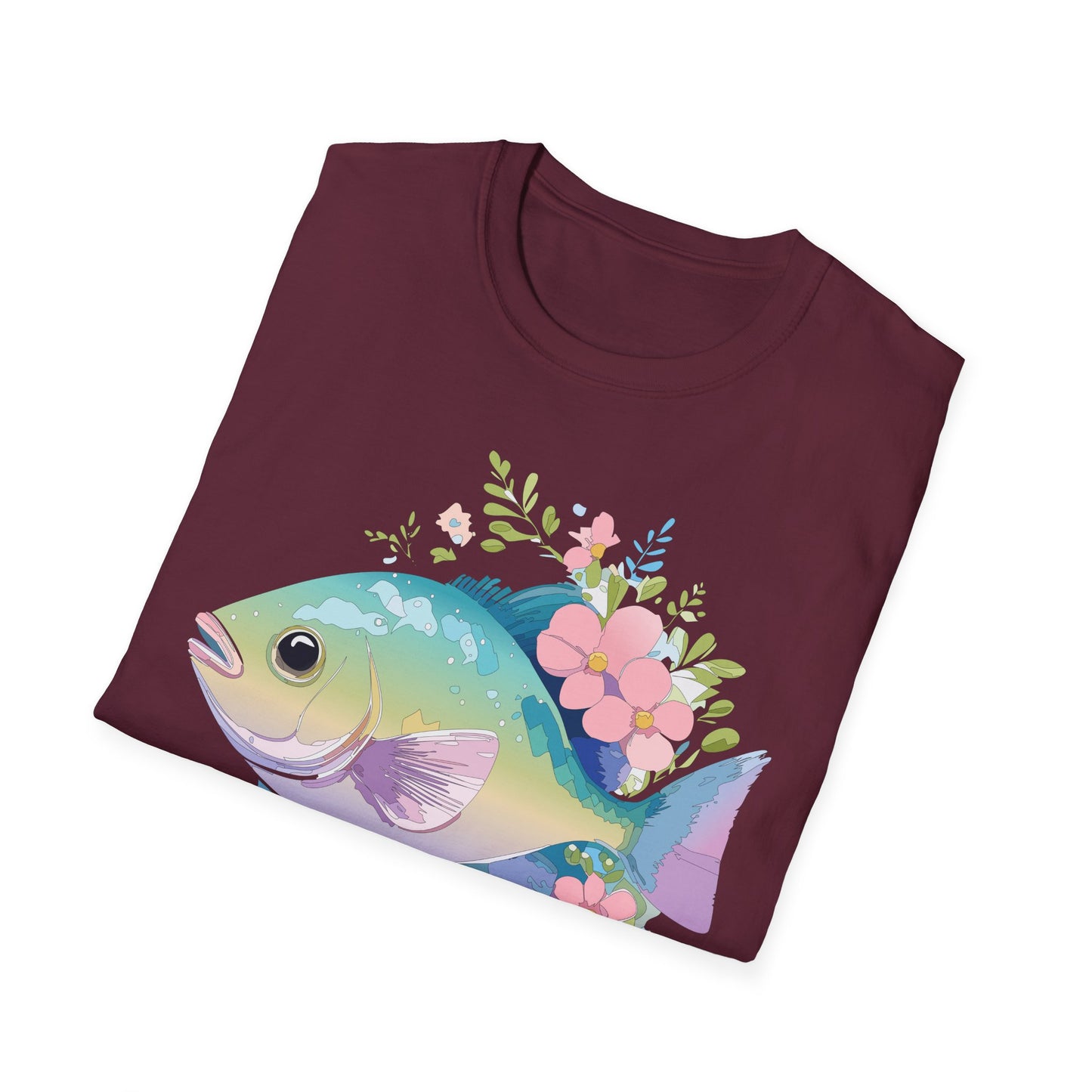 Fish Art Design Shirt, T Shirt with Fish, Graphic Shirt, Tee Shirt with Graphic Design, Shirt with Fish Graphic Art