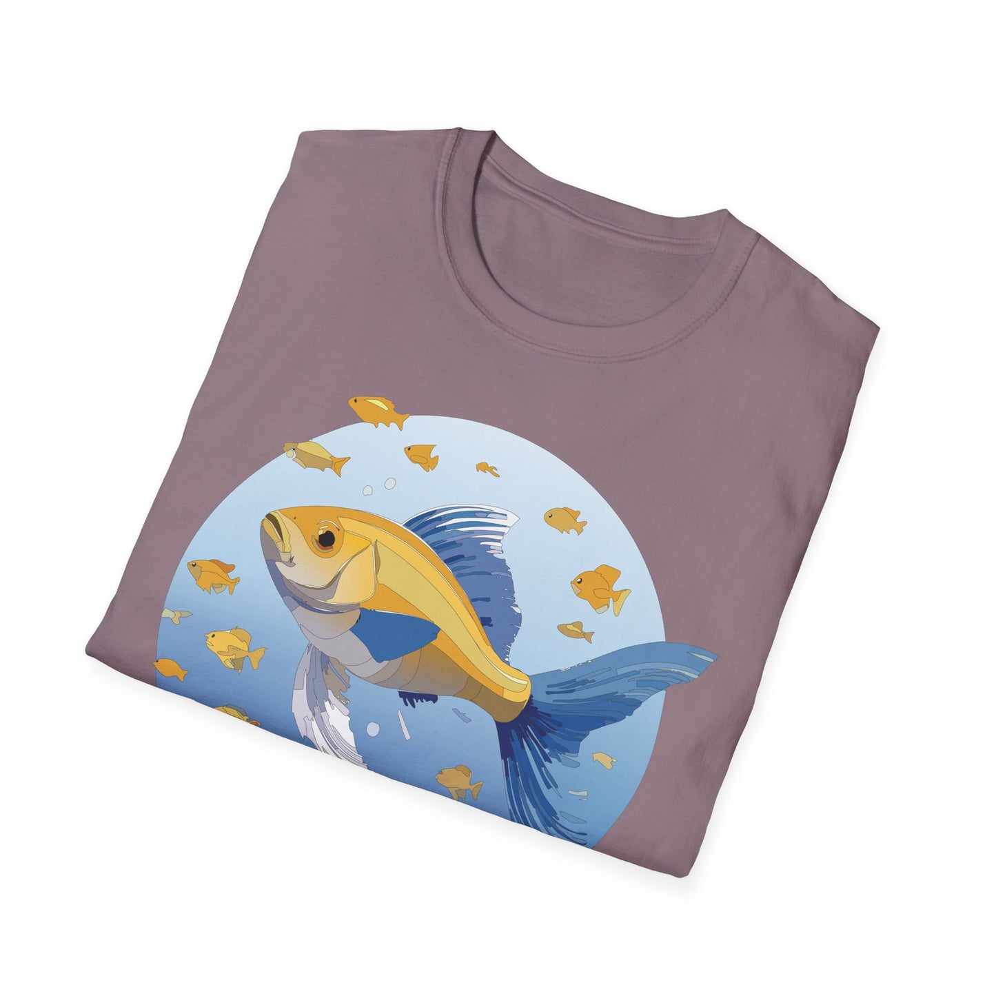 Fish Art Design Shirt, T Shirt with Fish, Graphic Shirt, Tee Shirt with Graphic Design, Shirt with Fish Graphic Art