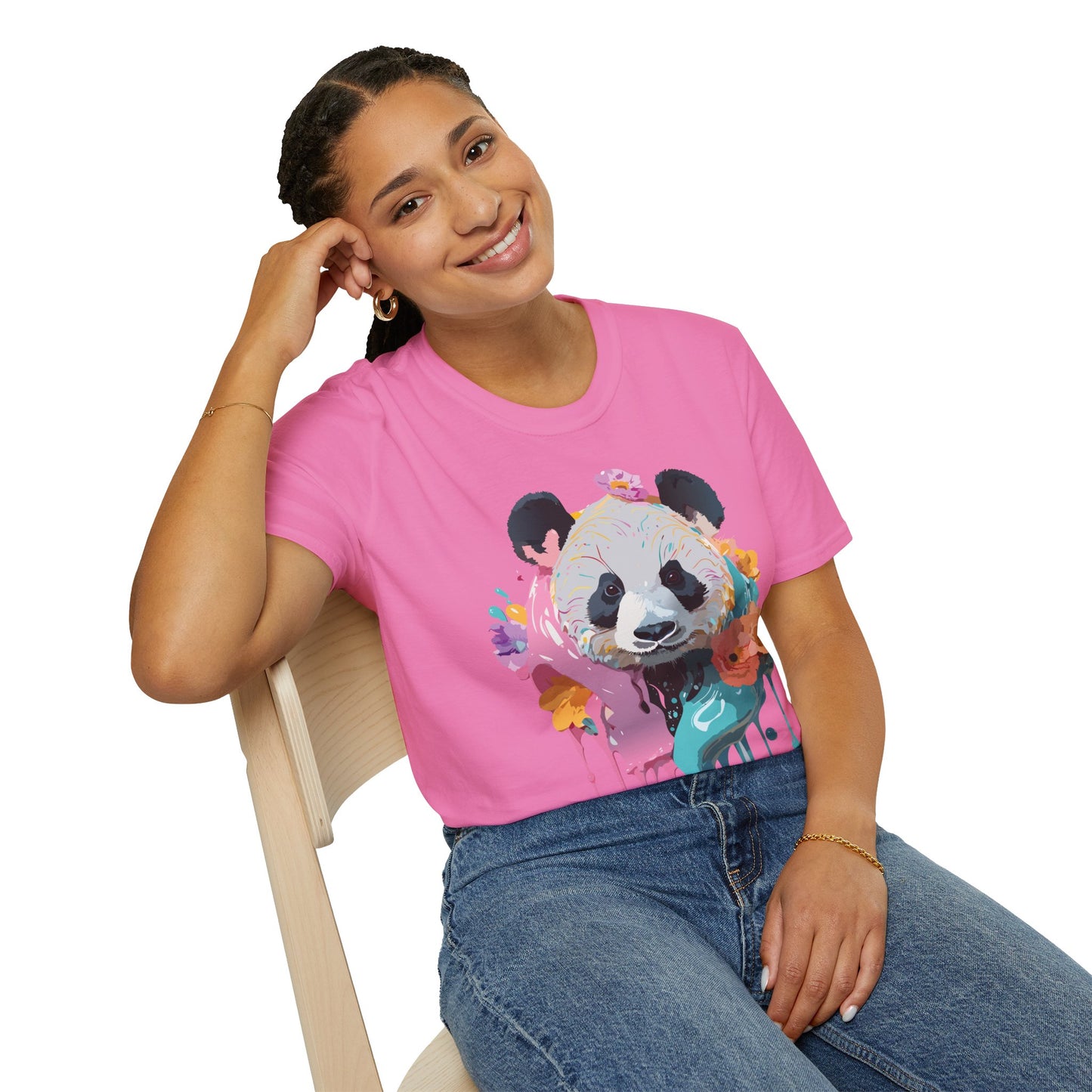 Panda Shirt, T Shirt with Panda, Animal Shirt, Tee Shirt with Animals