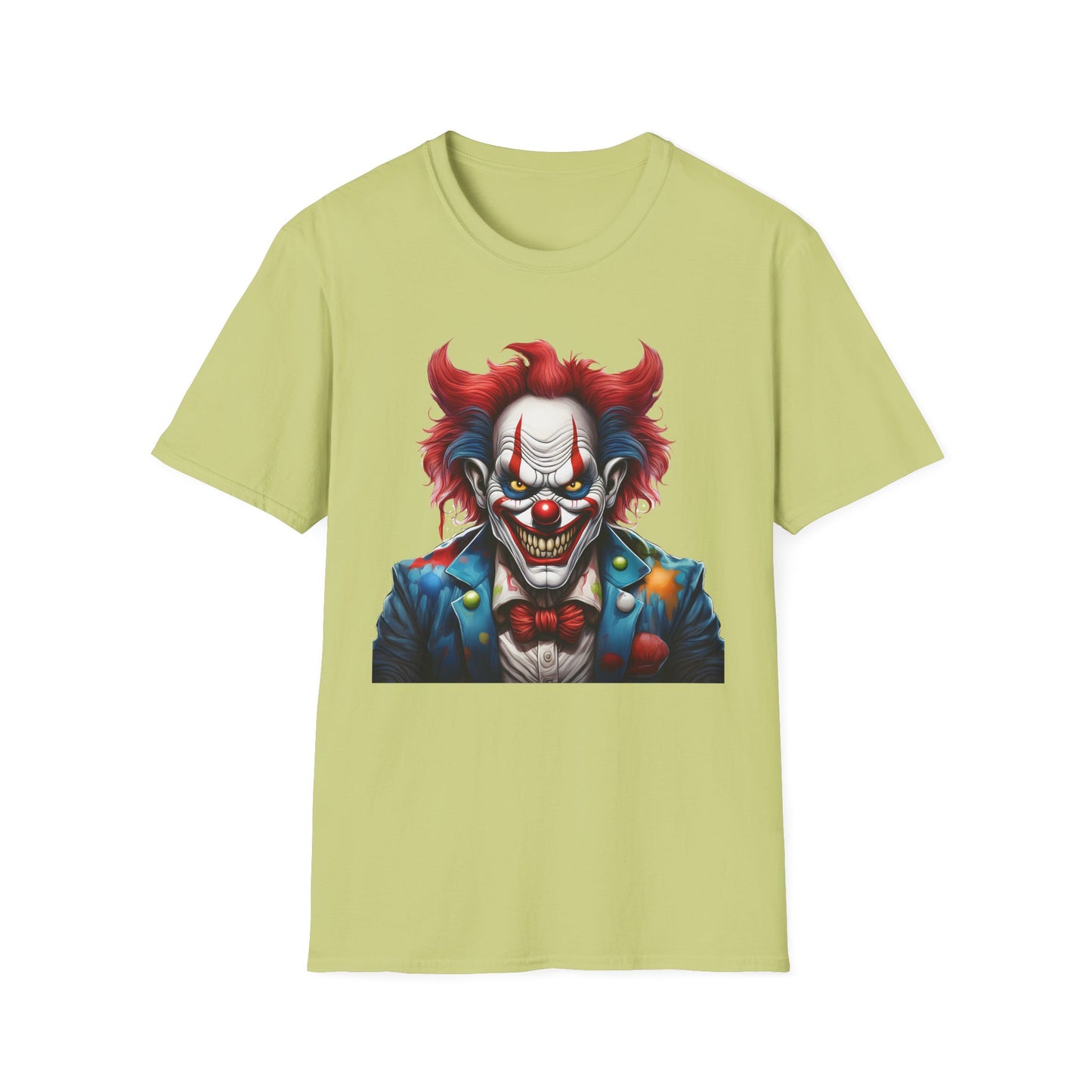 Clown Shirt, T Shirt with Clown, Funny Man Shirt, Tee Shirt with Funny Man, Circus Shirt, Shirt with Circus, Scary Man Shirt, Shirt with Scary Man