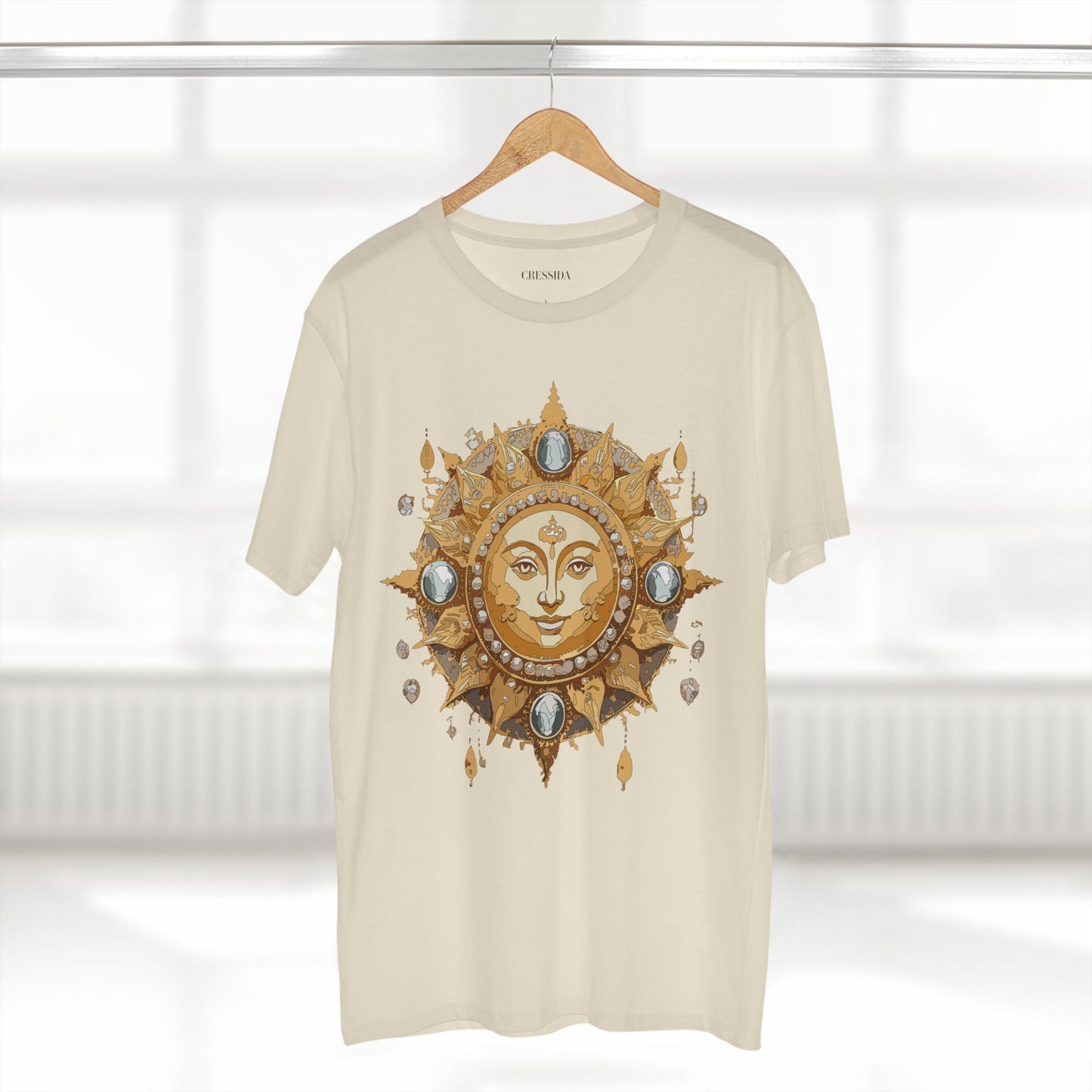 Sun Shirt, Shirt with Sun, Tee Shirt with Gold Sun