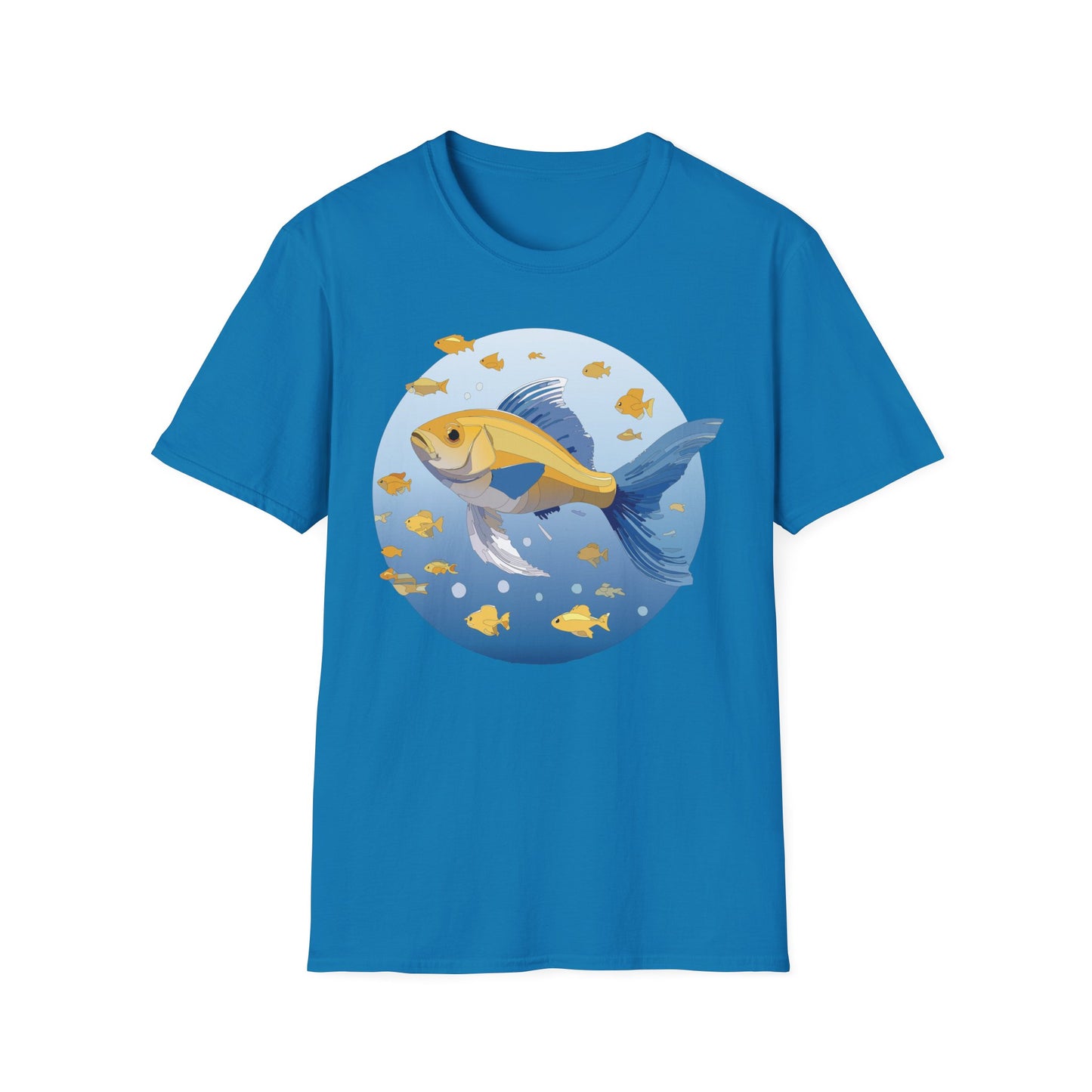 Fish Art Design Shirt, T Shirt with Fish, Graphic Shirt, Tee Shirt with Graphic Design, Shirt with Fish Graphic Art