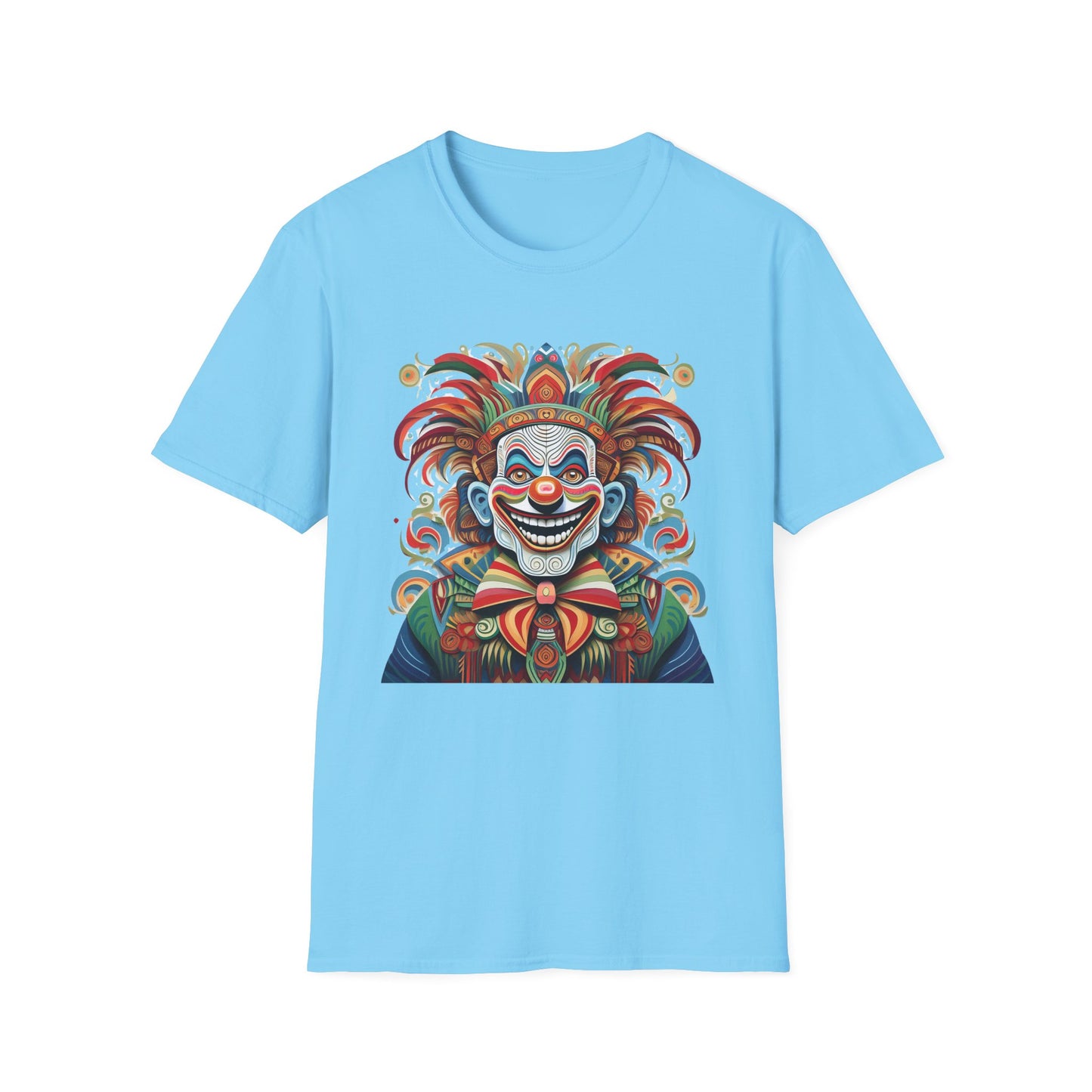 Clown Shirt, T Shirt with Clown, Funny Man Shirt, Tee Shirt with Funny Man, Circus Shirt, Shirt with Circus, Scary Man Shirt, Shirt with Scary Man