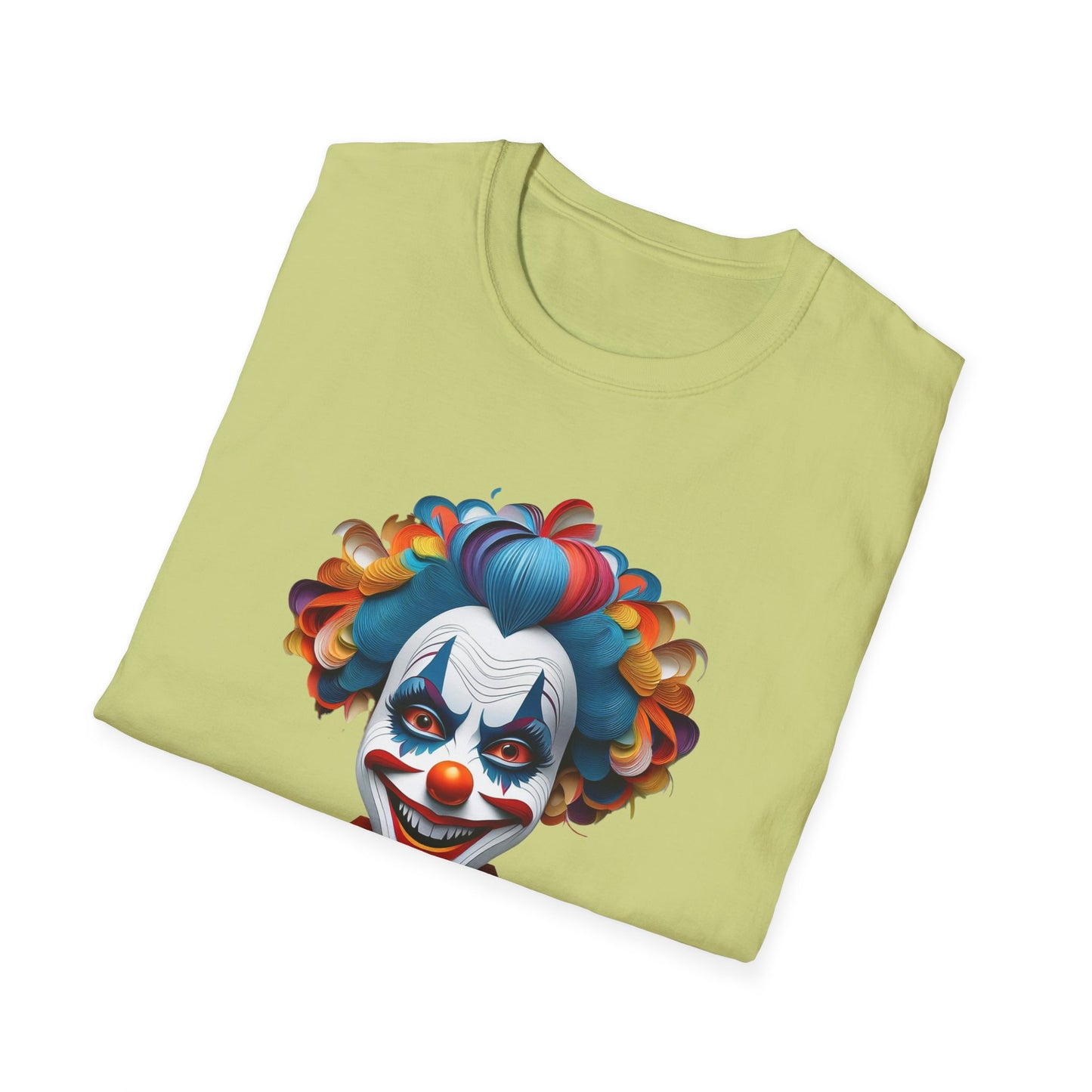 Clown Shirt, T Shirt with Clown, Funny Man Shirt, Tee Shirt with Funny Man, Circus Shirt, Shirt with Circus, Scary Man Shirt, Shirt with Scary Man