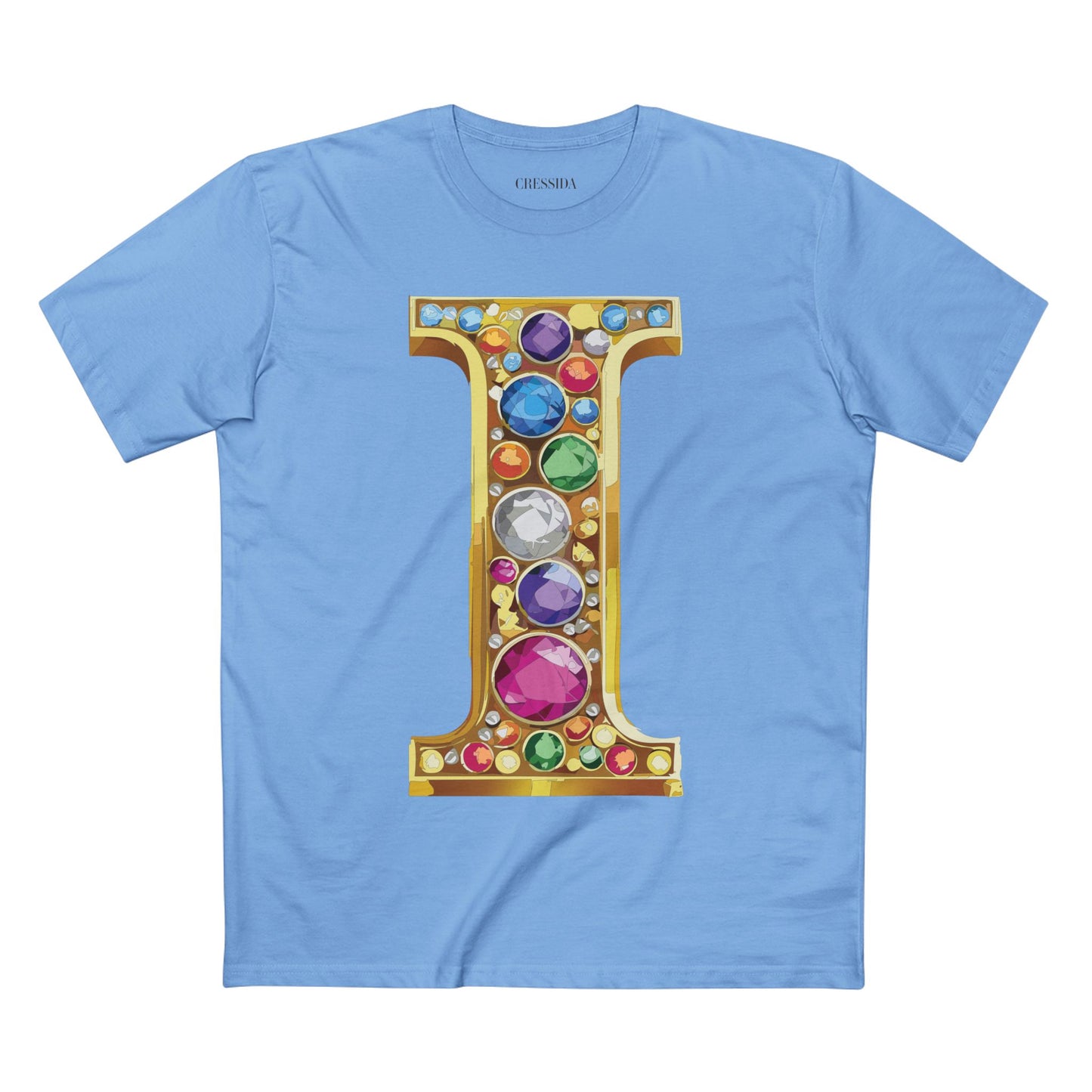 Letter Shirt, Shirt with Letters, Tee Shirt with Gold Letters