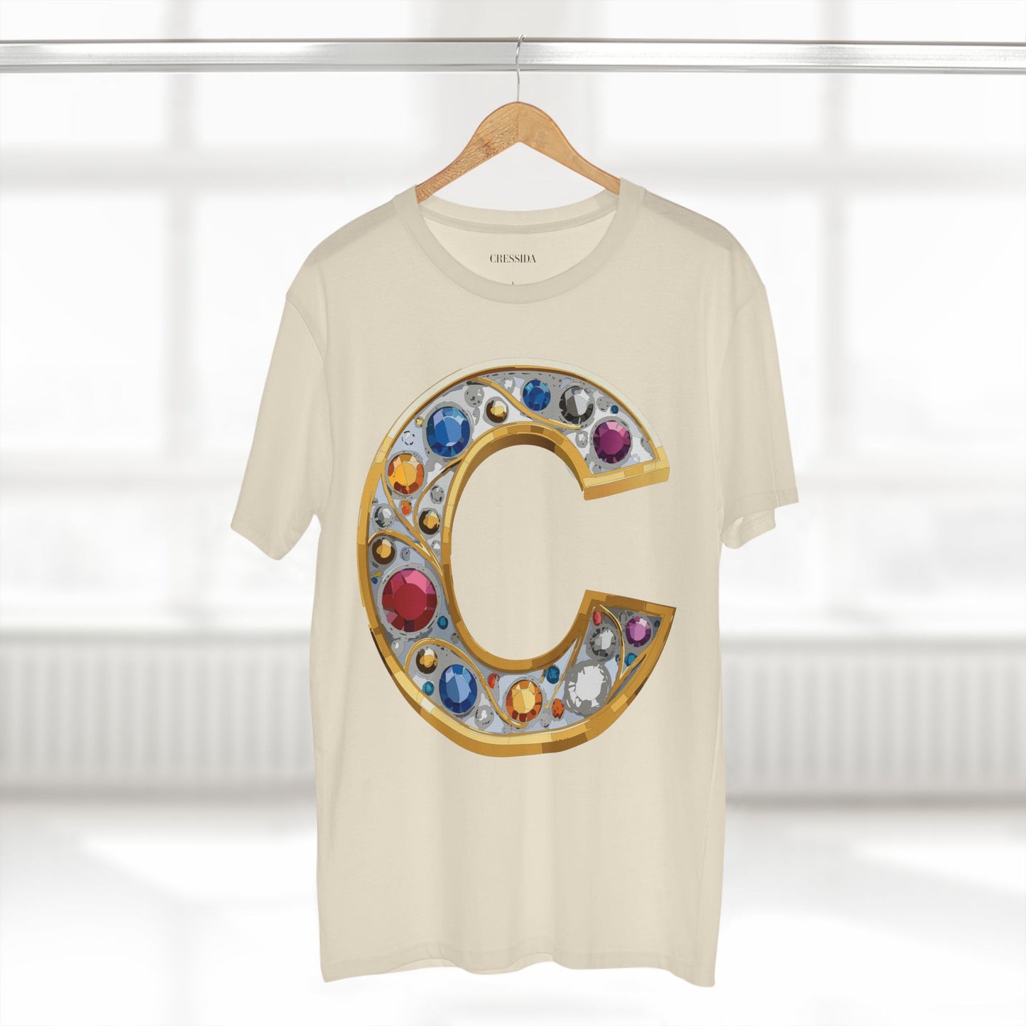 Letter Shirt, Shirt with Letters, Tee Shirt with Gold Letters
