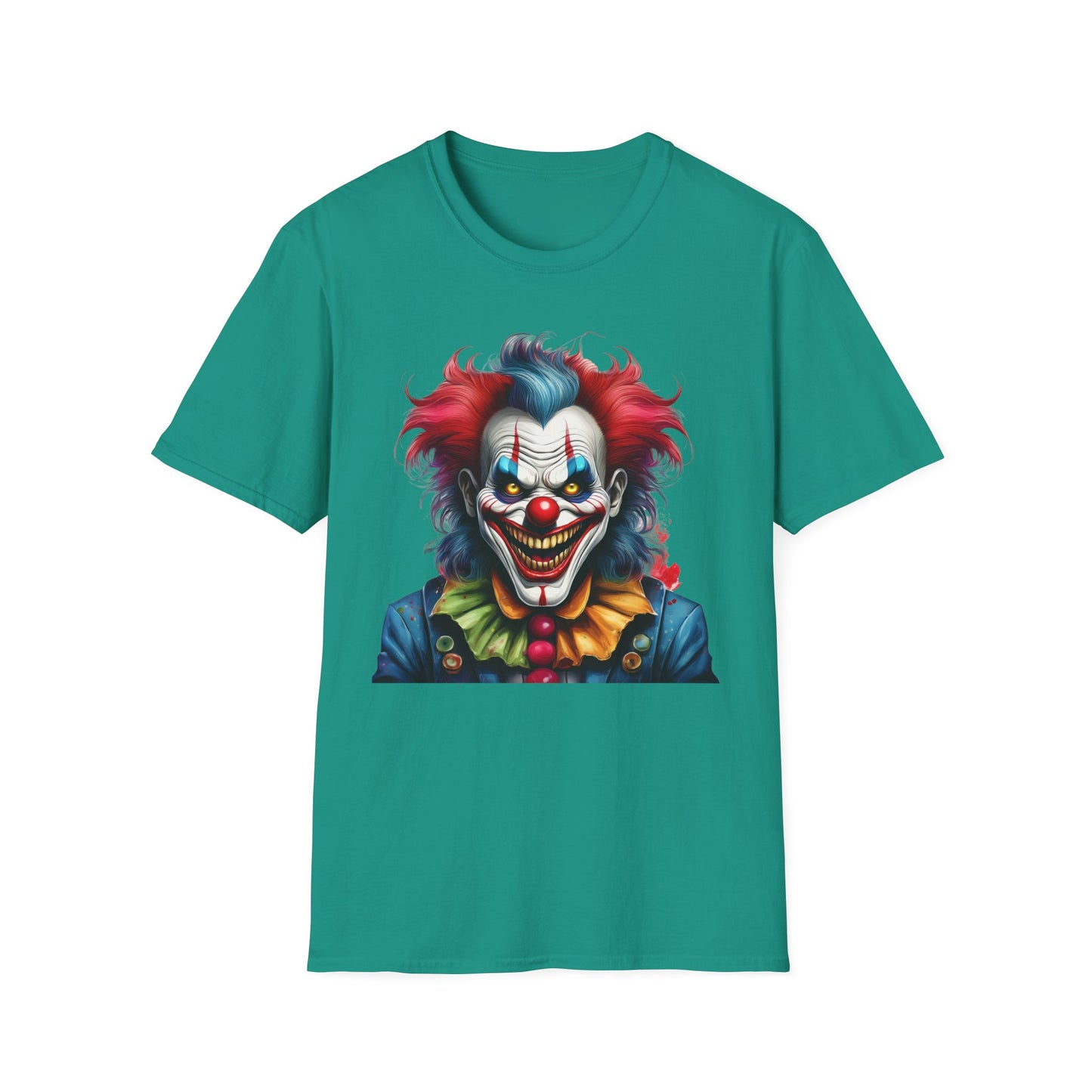 Clown Shirt, T Shirt with Clown, Funny Man Shirt, Tee Shirt with Funny Man, Circus Shirt, Shirt with Circus, Scary Man Shirt, Shirt with Scary Man
