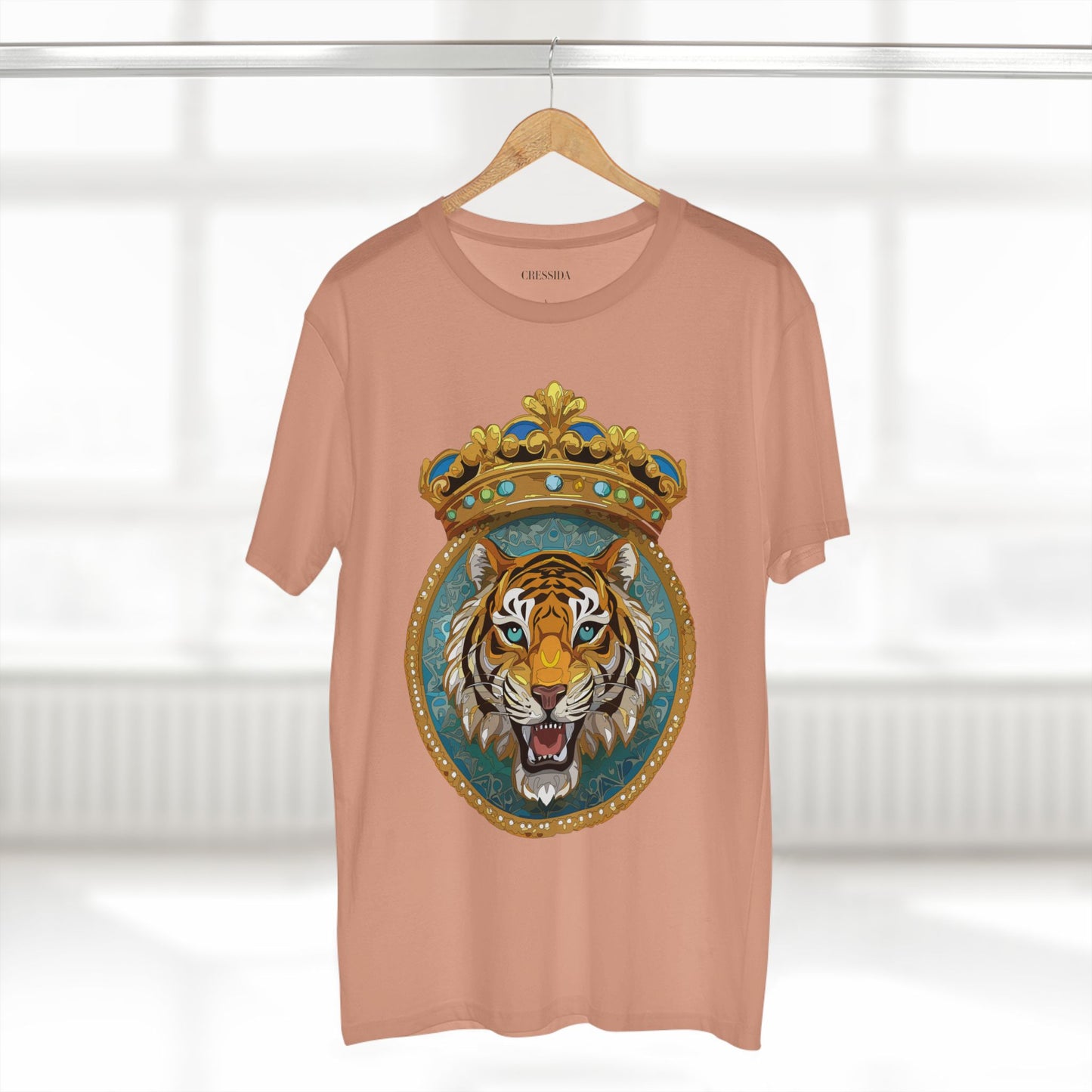 Unisex Animal Art Tee With Antique Medallion Design Premium Cotton Shirt