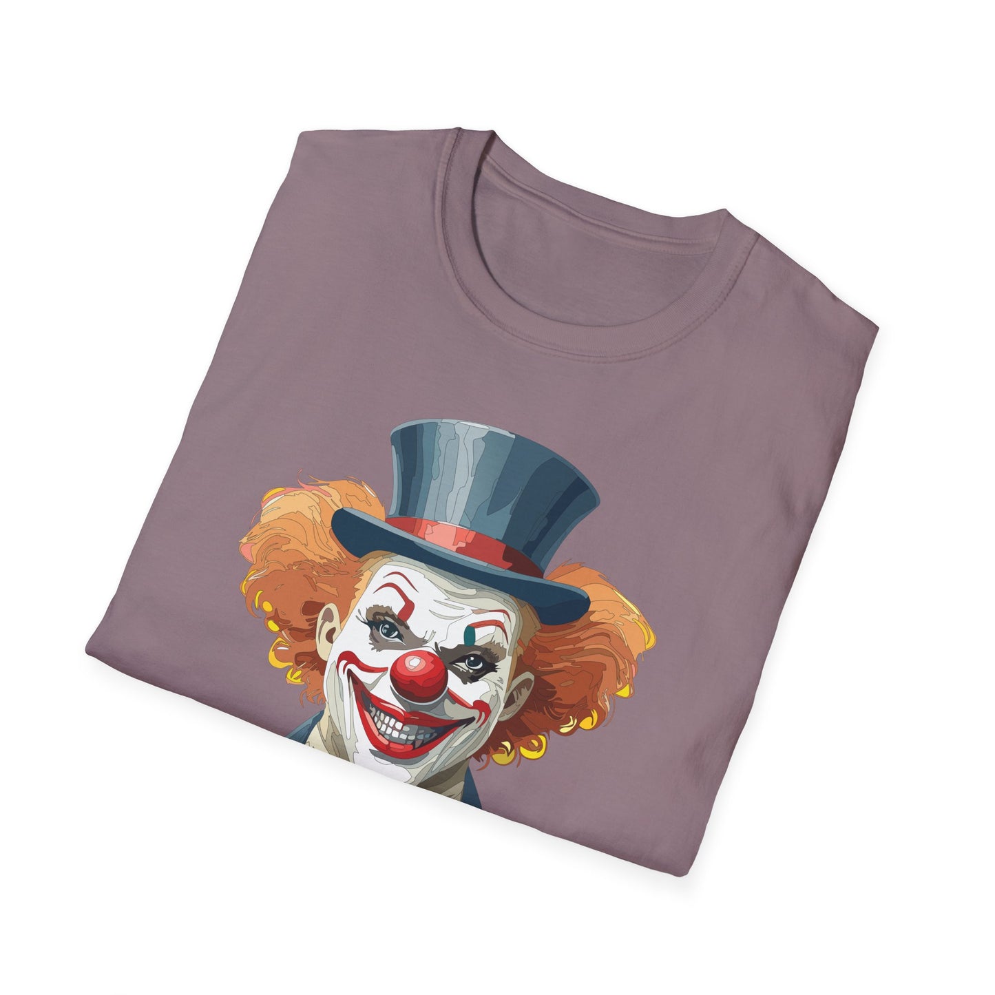 Clown Shirt, T Shirt with Clown, Funny Man Shirt, Tee Shirt with Funny Man, Circus Shirt, Shirt with Circus, Scary Man Shirt, Shirt with Scary Man