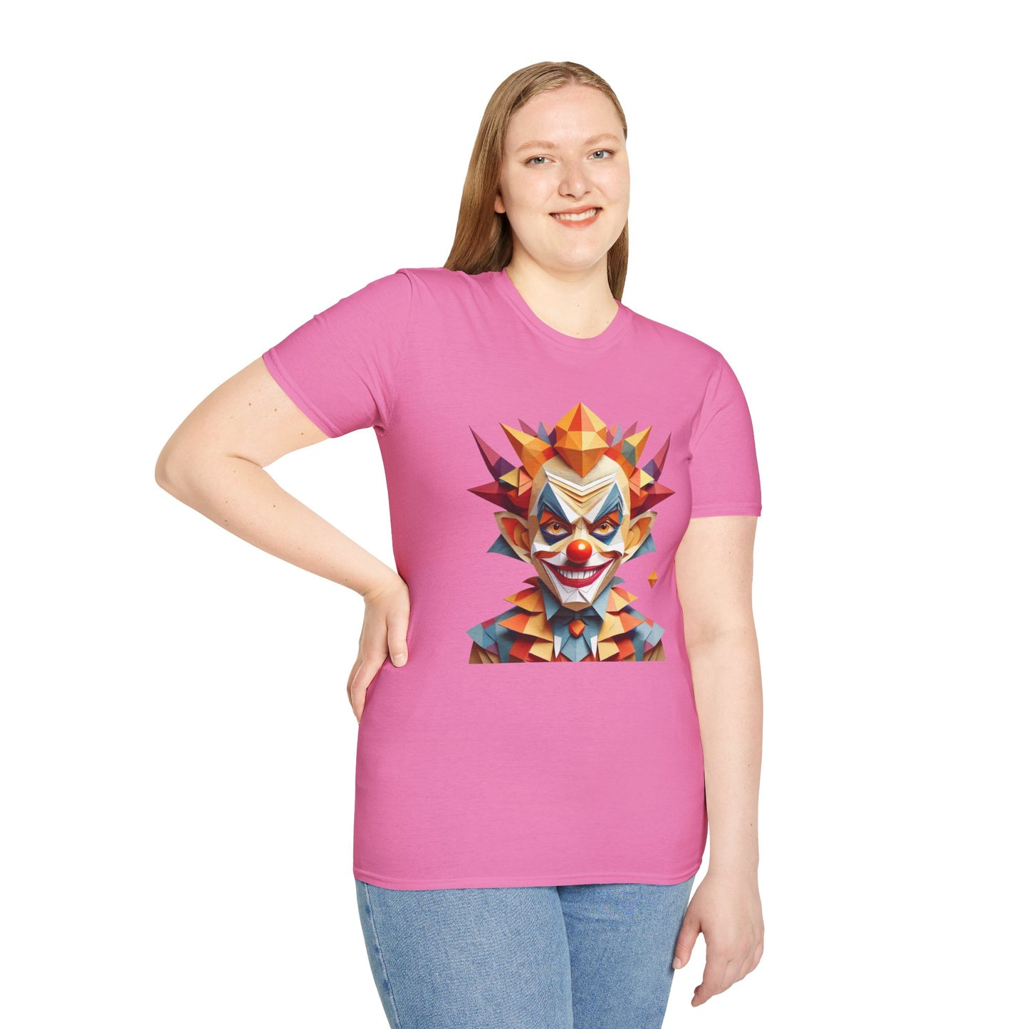 Clown Shirt, T Shirt with Clown, Funny Man Shirt, Tee Shirt with Funny Man, Circus Shirt, Shirt with Circus, Scary Man Shirt, Shirt with Scary Man