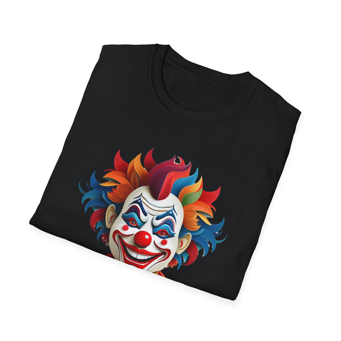 Clown Shirt, T Shirt with Clown, Funny Man Shirt, Tee Shirt with Funny Man, Circus Shirt, Shirt with Circus, Scary Man Shirt, Shirt with Scary Man