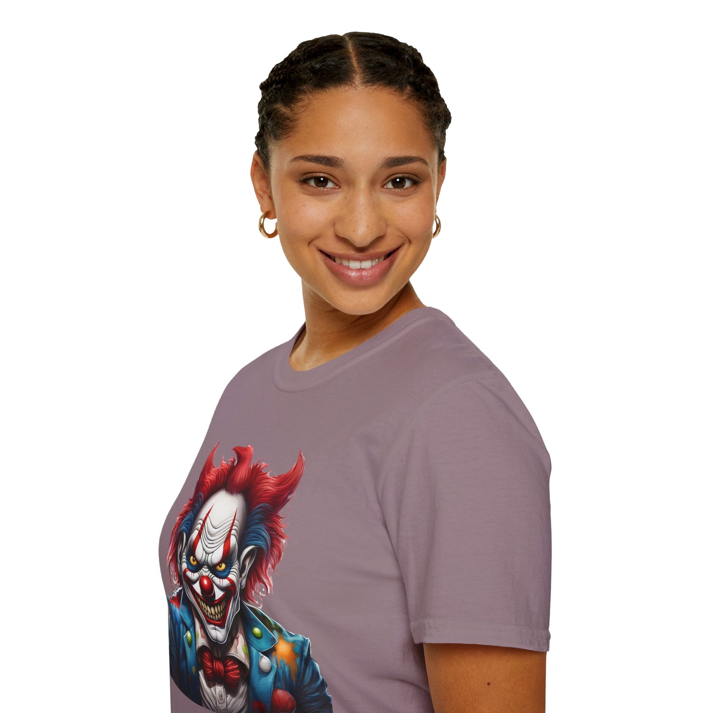 Clown Shirt, T Shirt with Clown, Funny Man Shirt, Tee Shirt with Funny Man, Circus Shirt, Shirt with Circus, Scary Man Shirt, Shirt with Scary Man