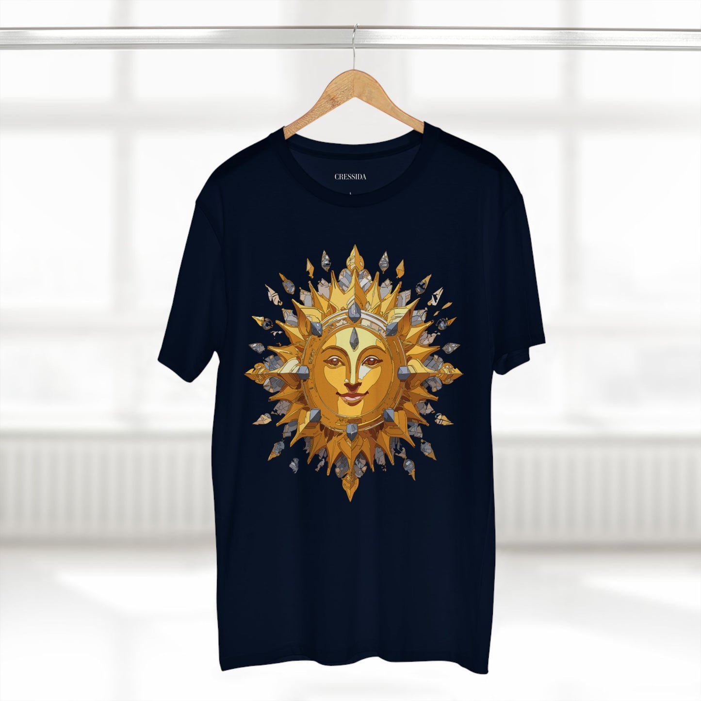 Sun Shirt, Shirt with Sun, Tee Shirt with Gold Sun