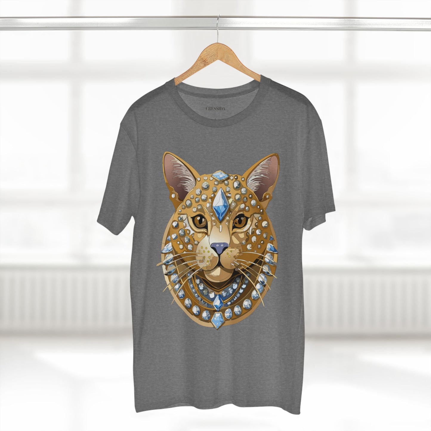 Unisex Premium Cotton Tee Shirt With Antique Animal Medallion Design