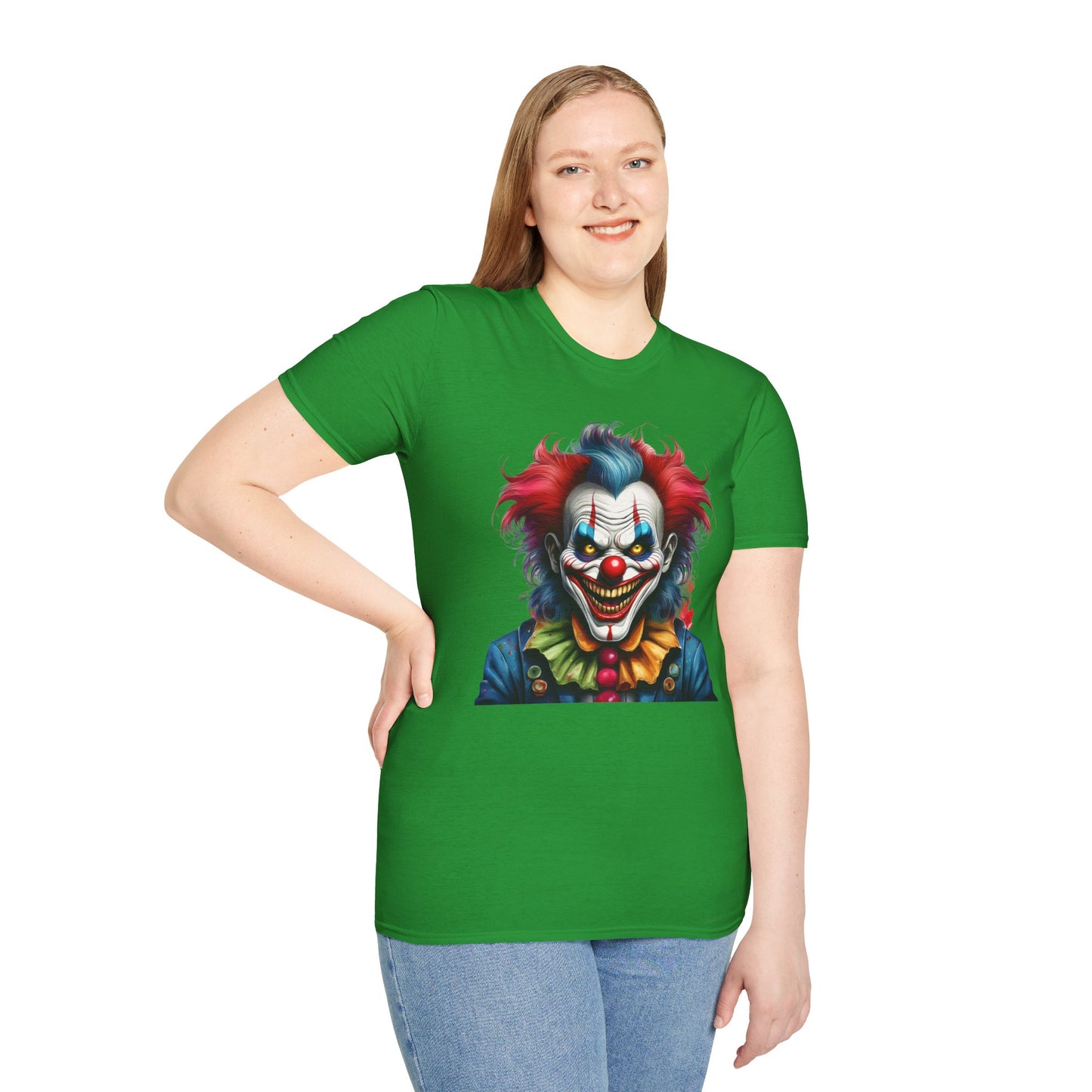 Clown Shirt, T Shirt with Clown, Funny Man Shirt, Tee Shirt with Funny Man, Circus Shirt, Shirt with Circus, Scary Man Shirt, Shirt with Scary Man
