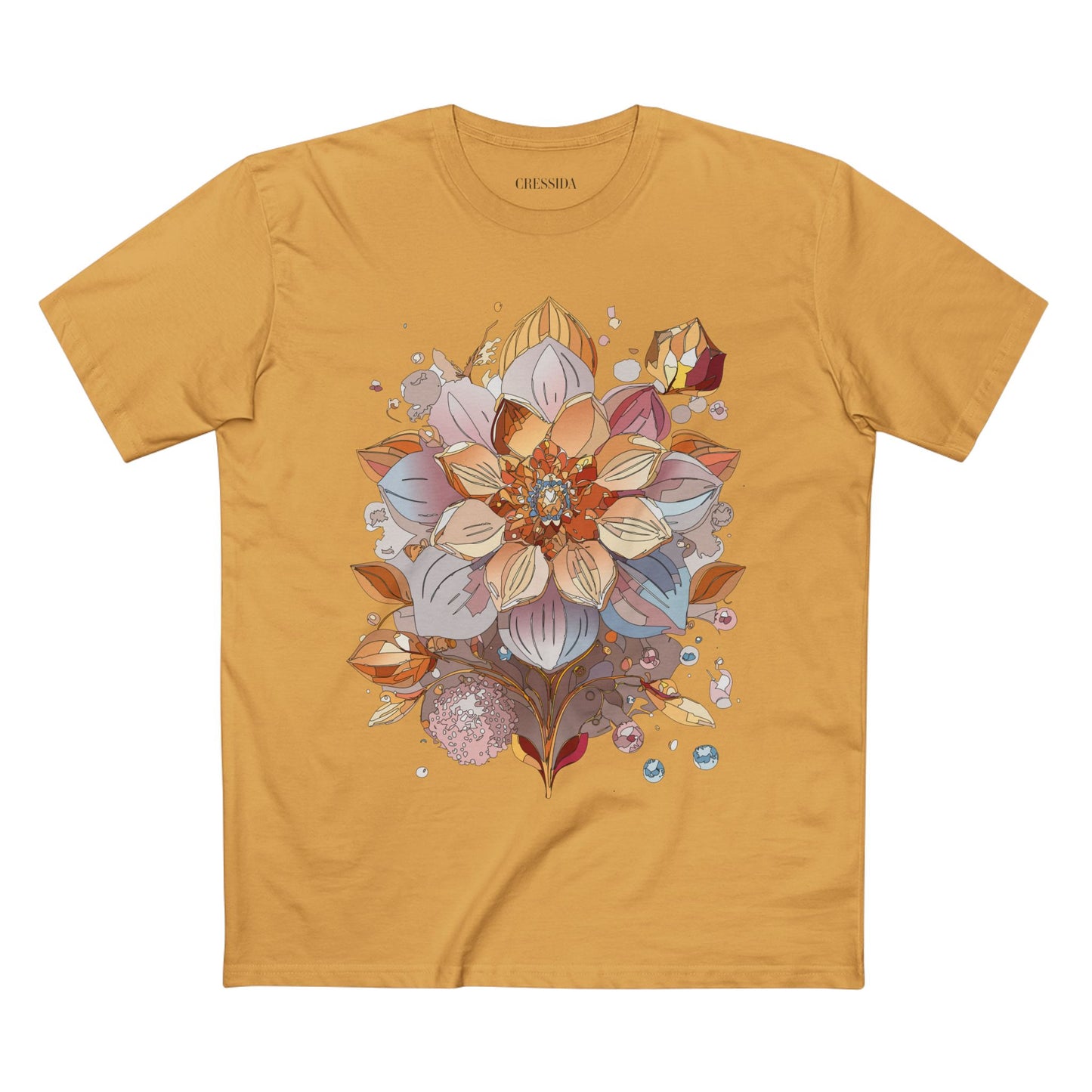 Floral Shirt, Shirt with Flower, Tee Shirt with Antique Flower