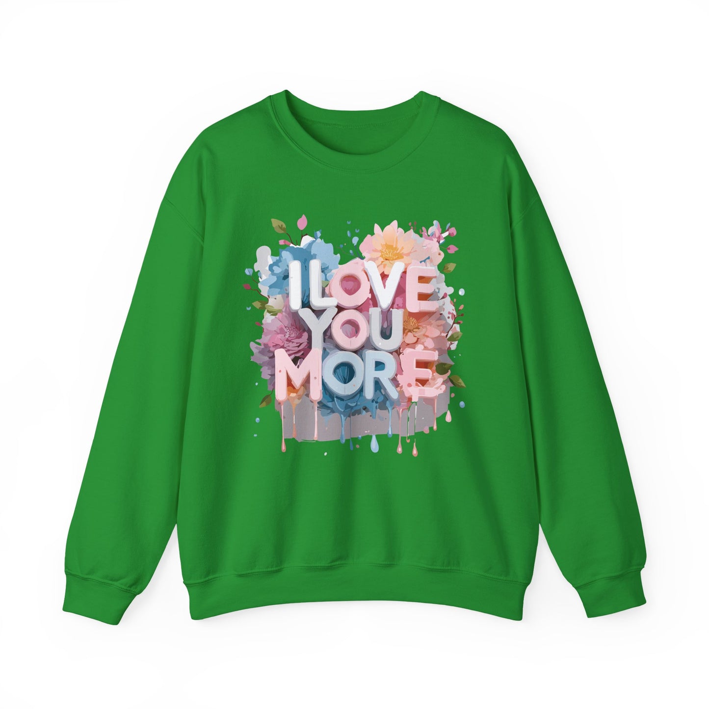 Floral Love Sweatshirt, Valentine's Day Sweatshirt, Love Flower Sweatshirt