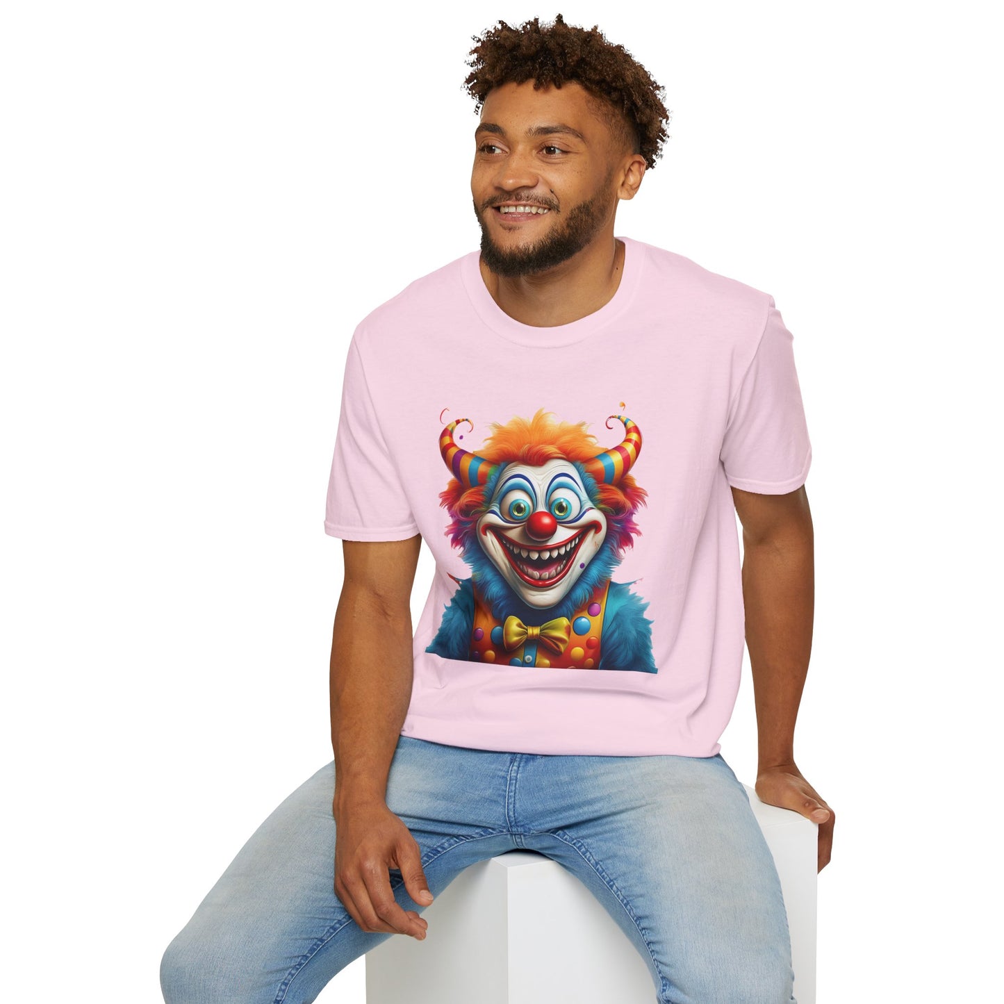Clown Shirt, T Shirt with Clown, Funny Man Shirt, Tee Shirt with Funny Man, Circus Shirt, Shirt with Circus, Scary Man Shirt, Shirt with Scary Man
