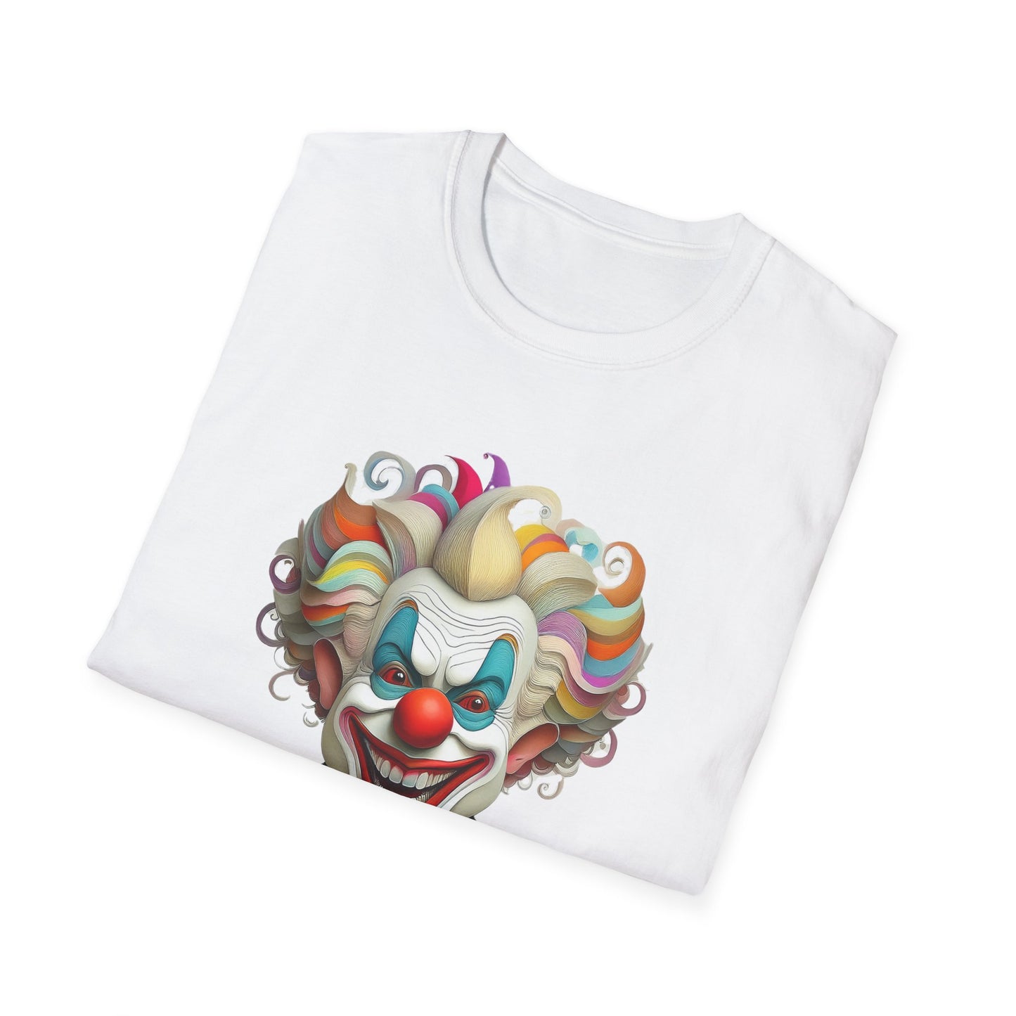 Clown Shirt, T Shirt with Clown, Funny Man Shirt, Tee Shirt with Funny Man, Circus Shirt, Shirt with Circus, Scary Man Shirt, Shirt with Scary Man