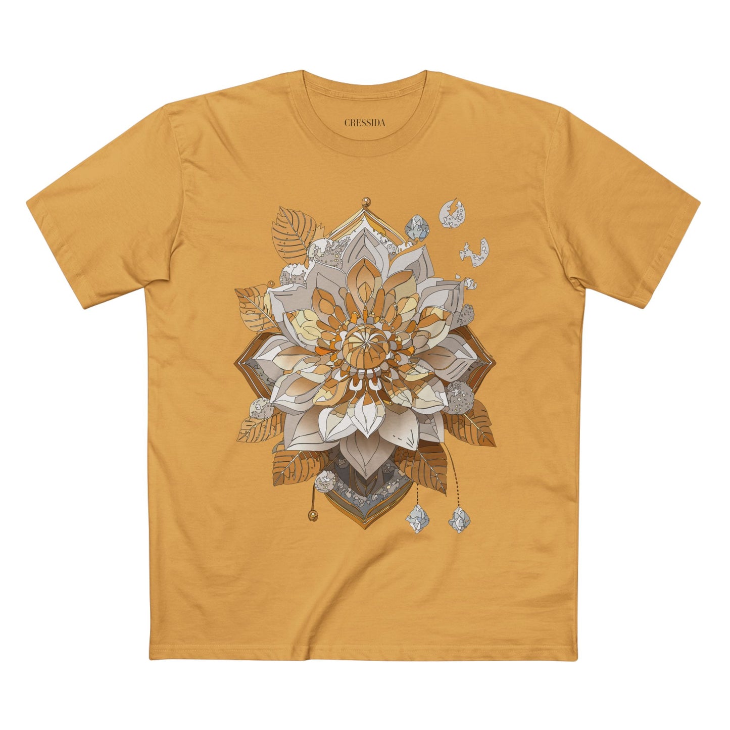 Floral Shirt, Shirt with Flower, Tee Shirt with Antique Flower