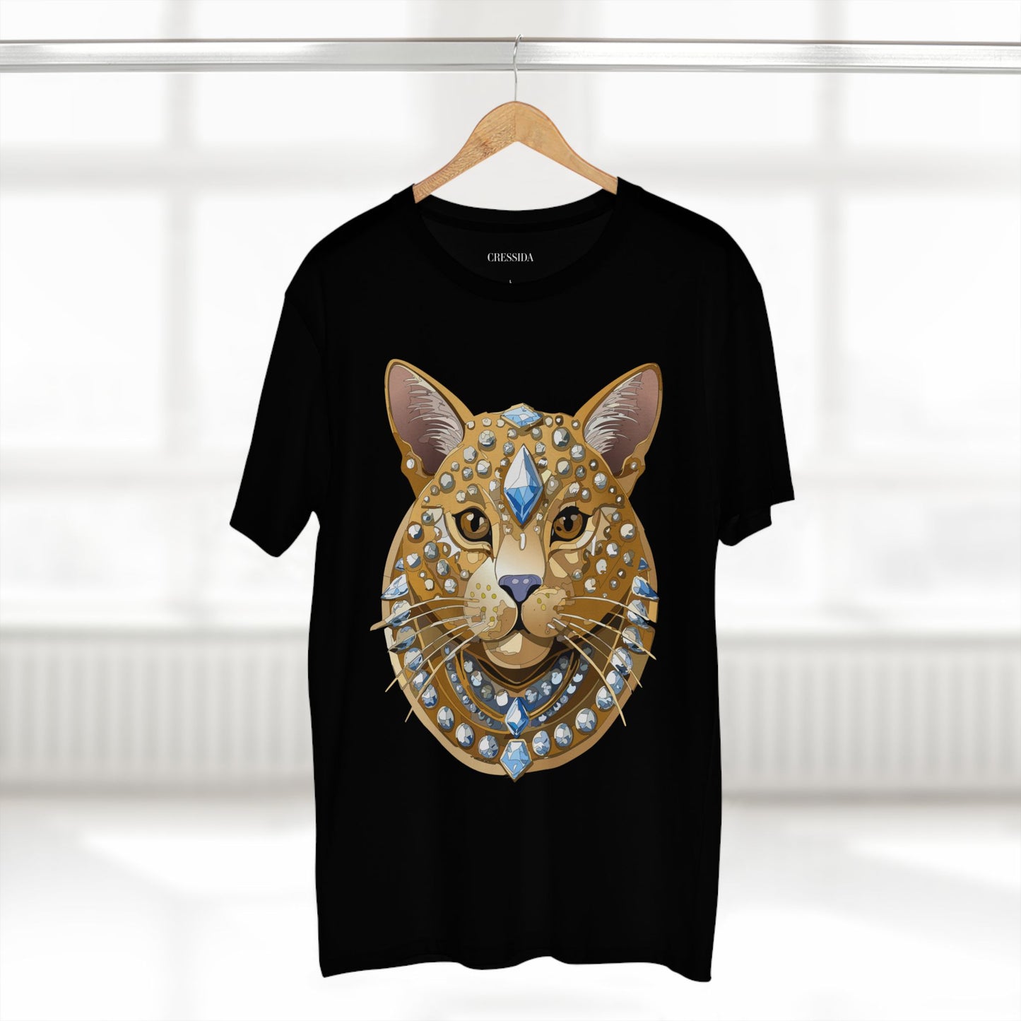 Unisex Premium Cotton Tee Shirt With Antique Animal Medallion Design